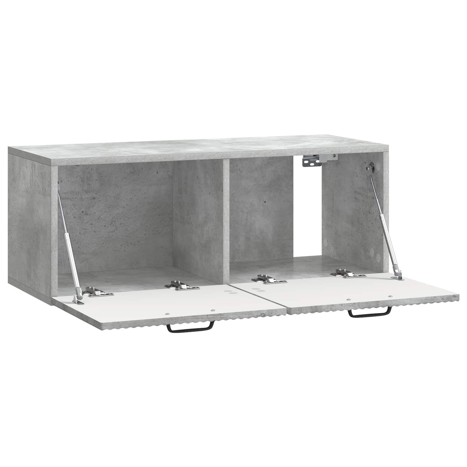 Meuble TV mural Gris béton 78,5 x 31 x 30 cm Bois d'ingénierie - XIOS
