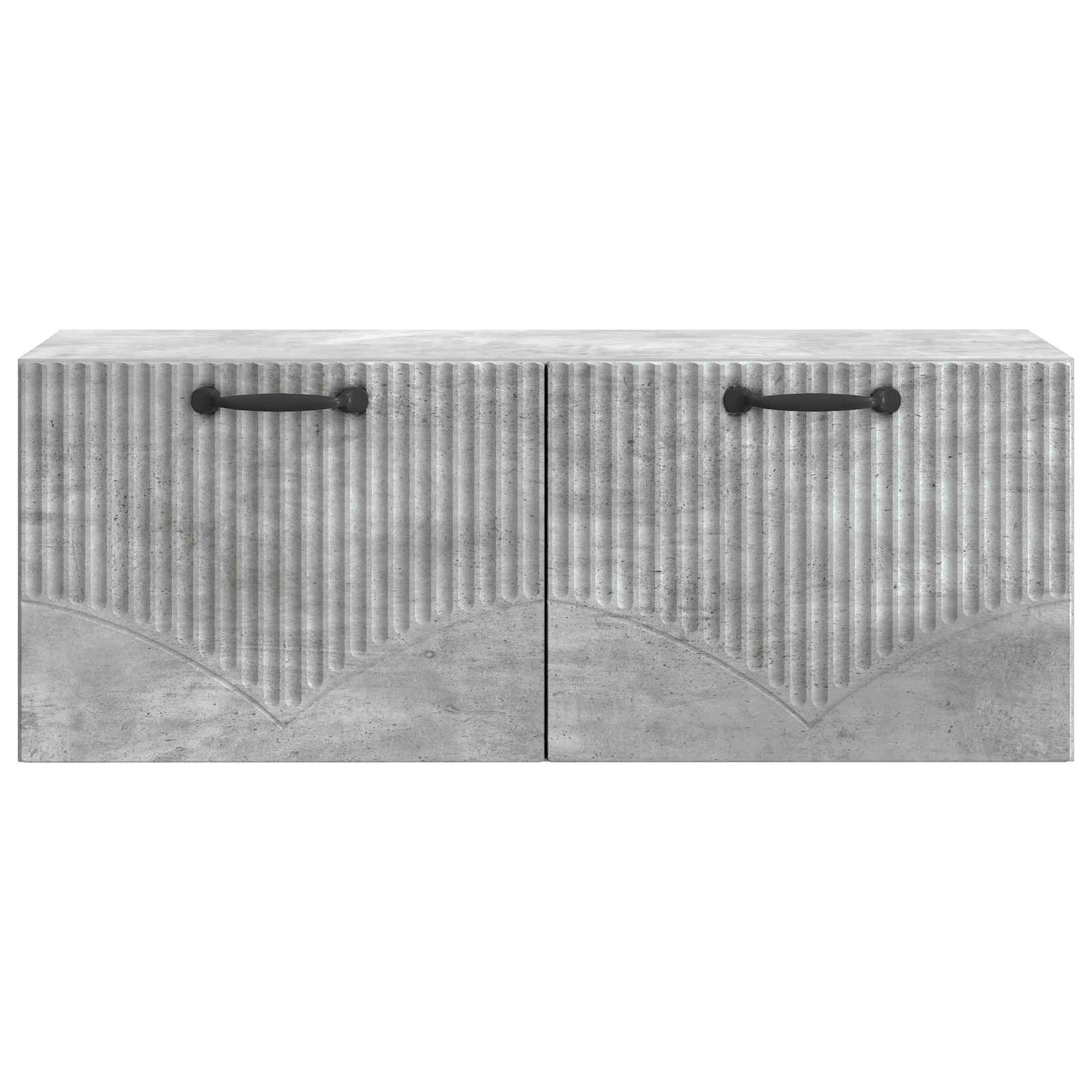 Meuble TV mural Gris béton 78,5 x 31 x 30 cm Bois d'ingénierie - XIOS