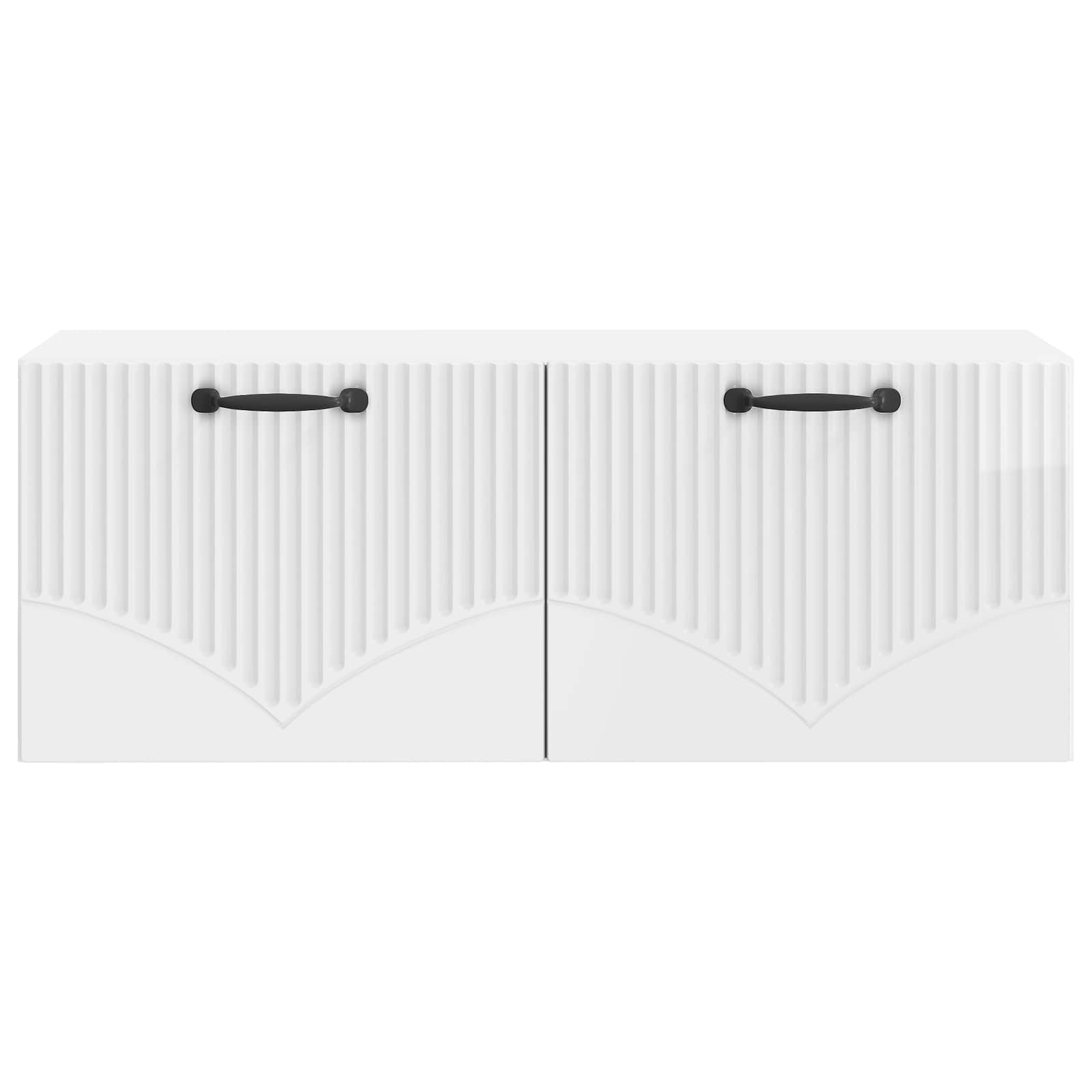Meuble TV mural Montage mural Blanc brillant 78,5 x 31 x 30 cm - XIOS