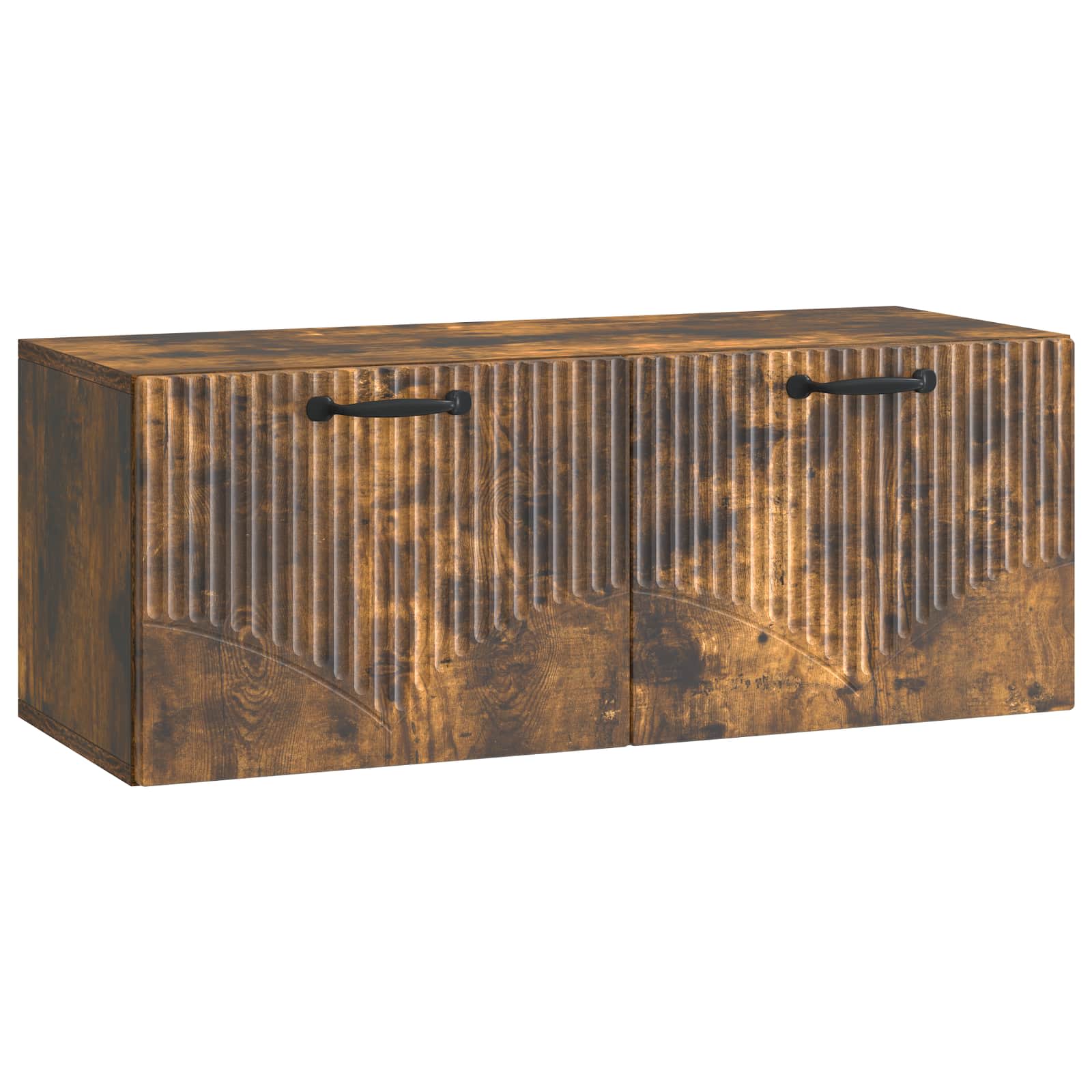 Meuble TV mural Chêne fumé 78,5 x 31 x 30 cm Bois d'ingénierie - XIOS