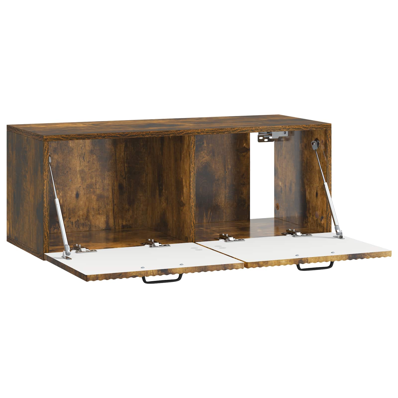 Meuble TV mural Chêne fumé 78,5 x 31 x 30 cm Bois d'ingénierie - XIOS