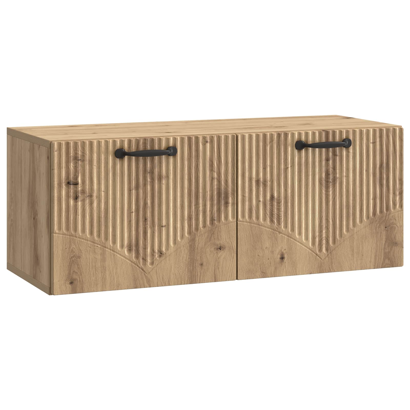 Meuble TV mural 78,5 x 31 x 30 cm Chêne artisanal - XIOS