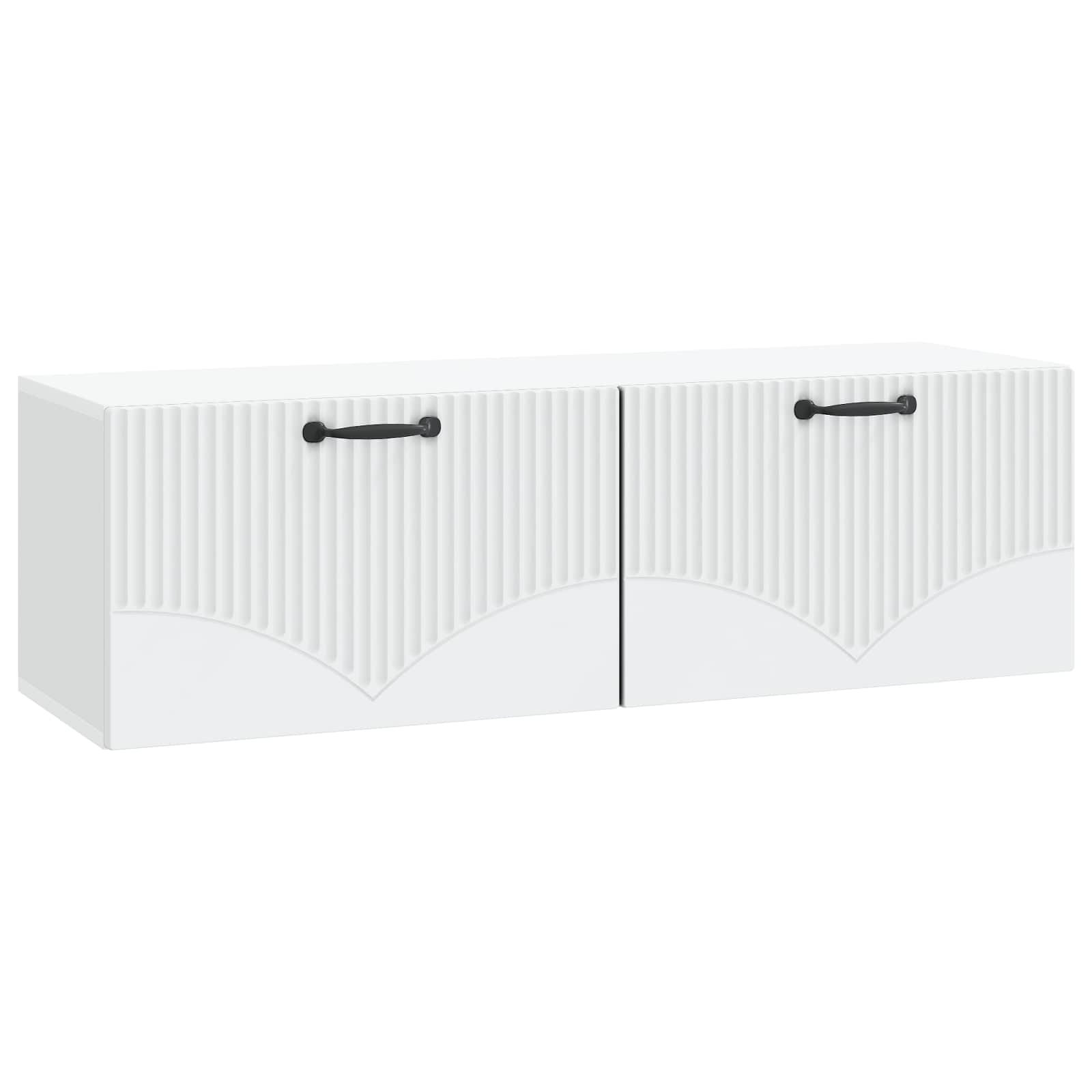 Meuble TV mural Blanc 98 x 31 x 30 cm Bois d'ingénierie - XIOS