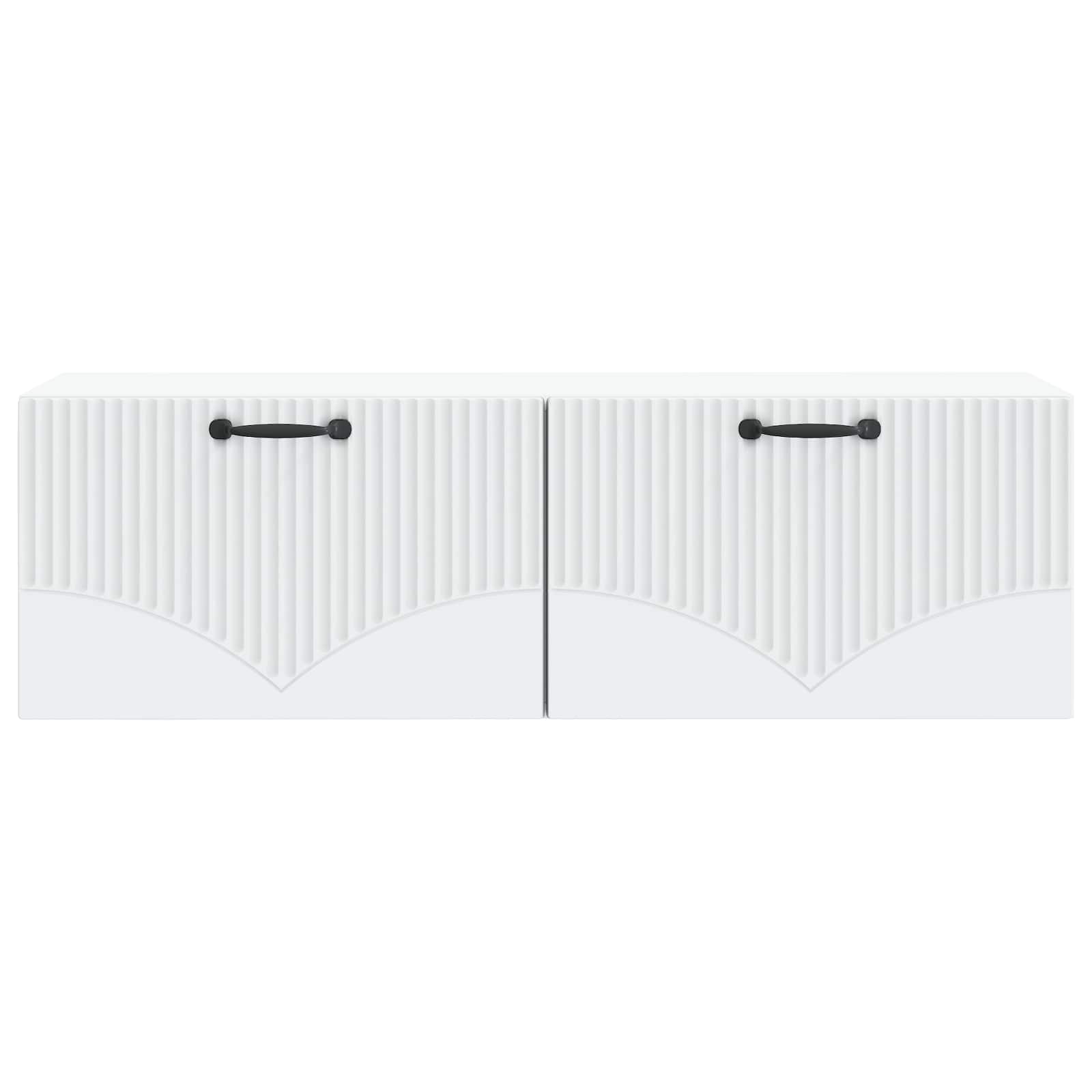 Meuble TV mural Blanc 98 x 31 x 30 cm Bois d'ingénierie - XIOS