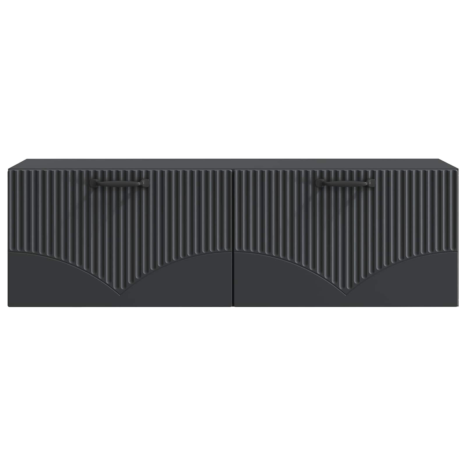 Meuble TV mural Noir 98 x 31 x 30 cm Bois d'ingénierie - XIOS