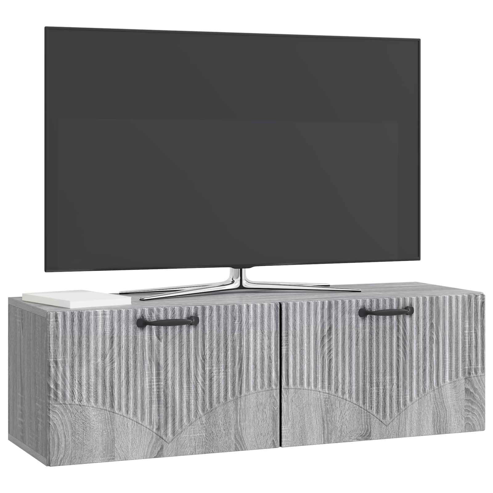Meuble TV mural Sonoma gris 98 x 31 x 30 cm Bois d'ingénierie - XIOS