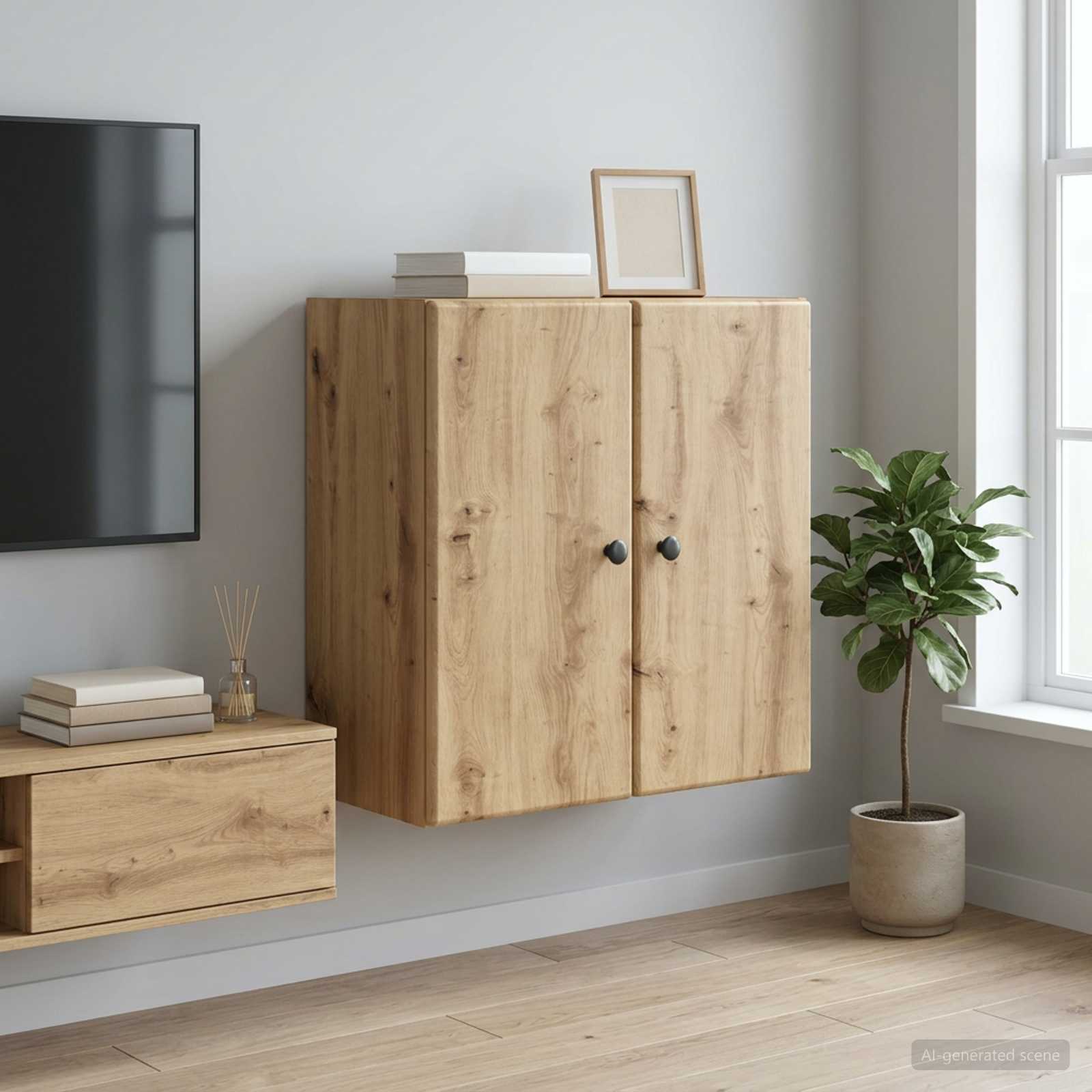 Armoire Murale 59 x 31 x 60 cm Bois d'ingénierie - XIOS