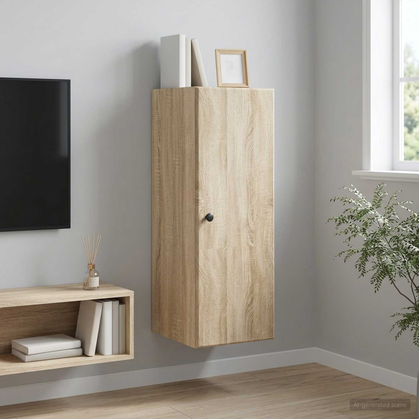 Armoire Murale Chêne Sonoma 33 x 34,5 x 90 cm Bois d'ingénierie - XIOS