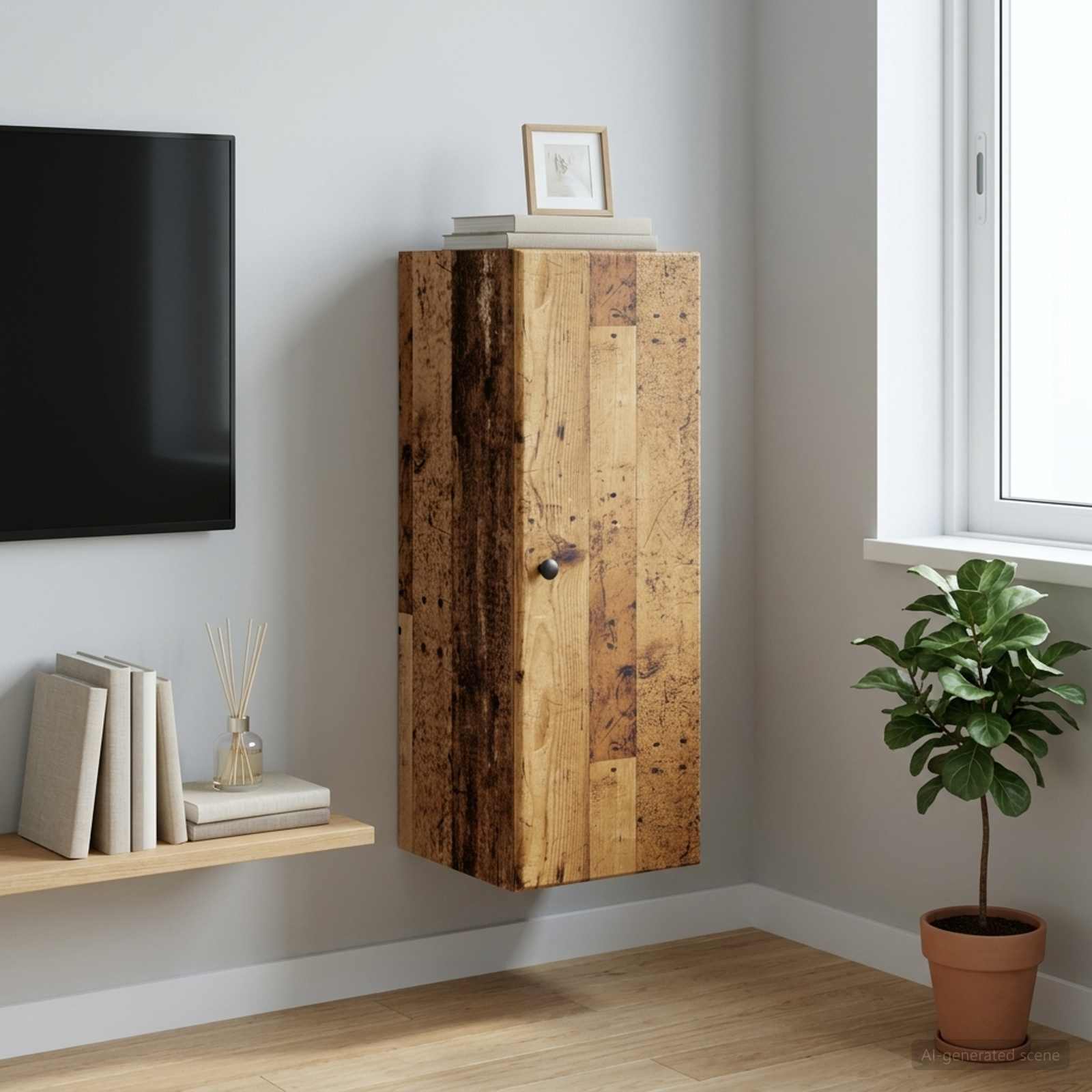 Armoire Murale Bois ancien 33 x 34,5 x 90 cm Bois d'ingénierie - XIOS