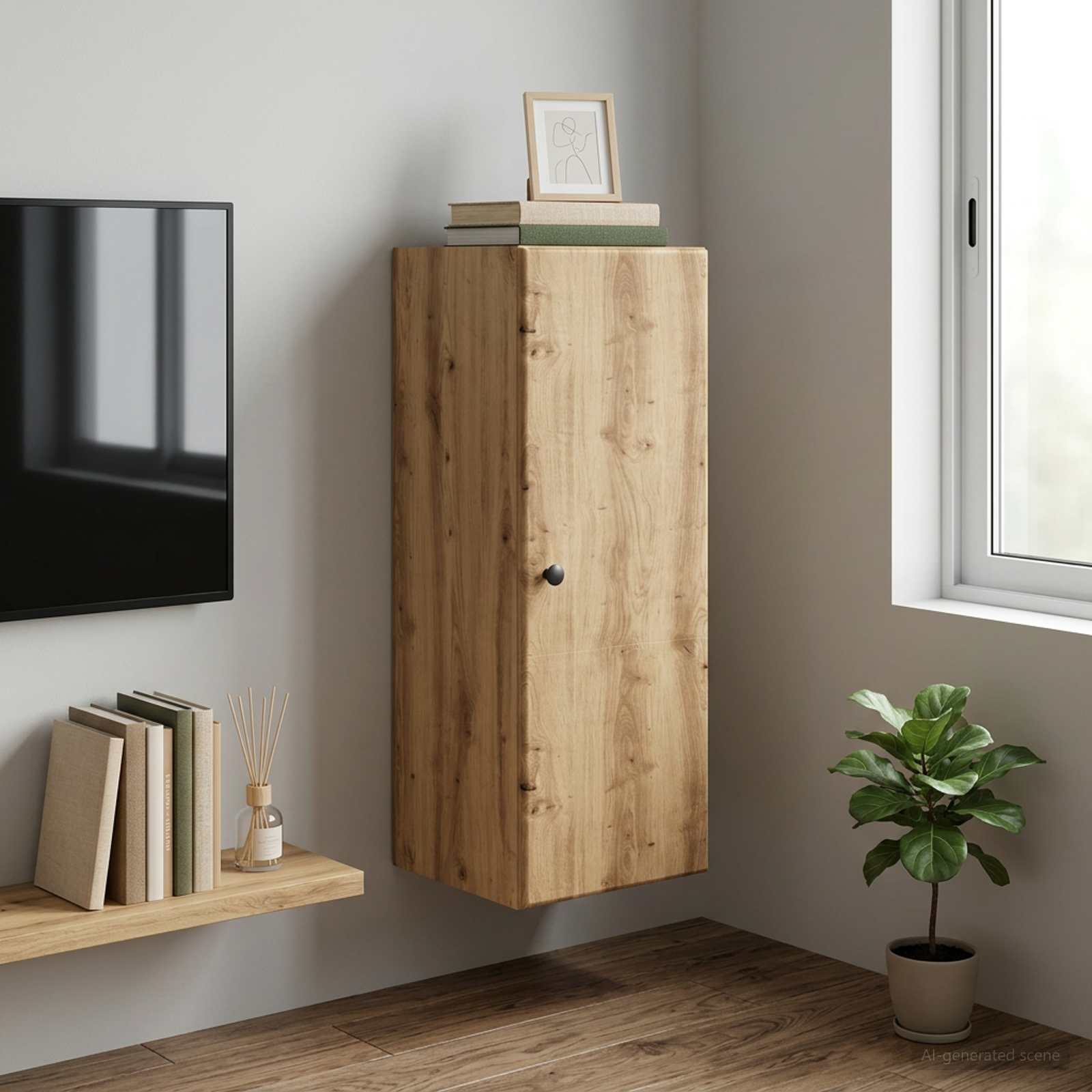 Armoire Murale 33 x 34,5 x 90 cm Bois d'ingénierie - XIOS