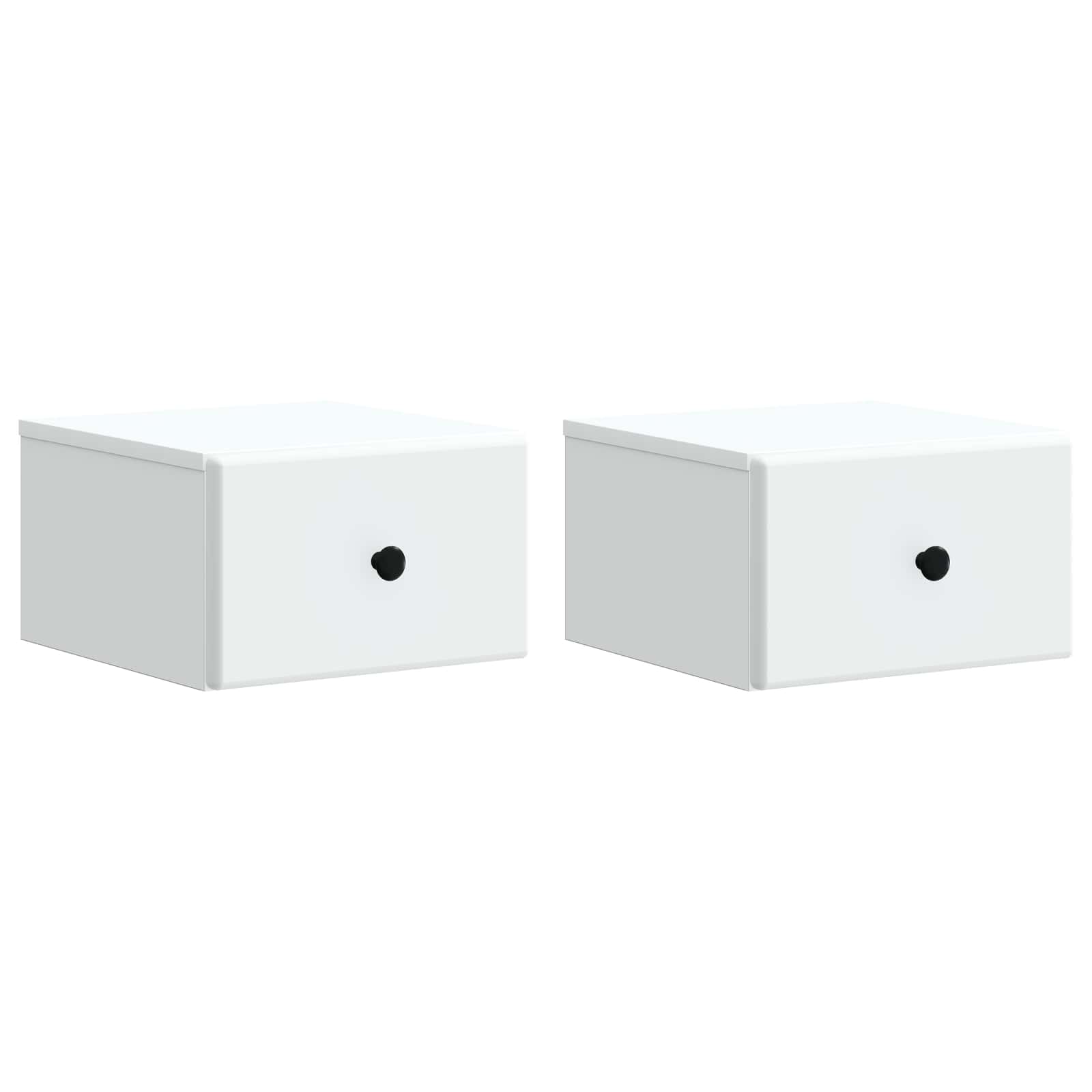 Cabinet de chevet mural 2 pcs Blanc 34,5 x 33 x 20 cm - XIOS