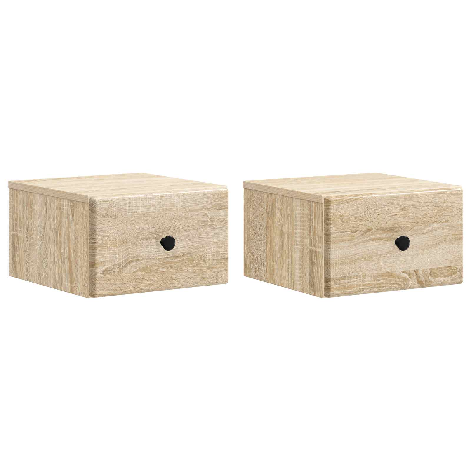 Cabinet de chevet mural 2 pcs Chêne Sonoma 34,5 x 33 x 20 cm