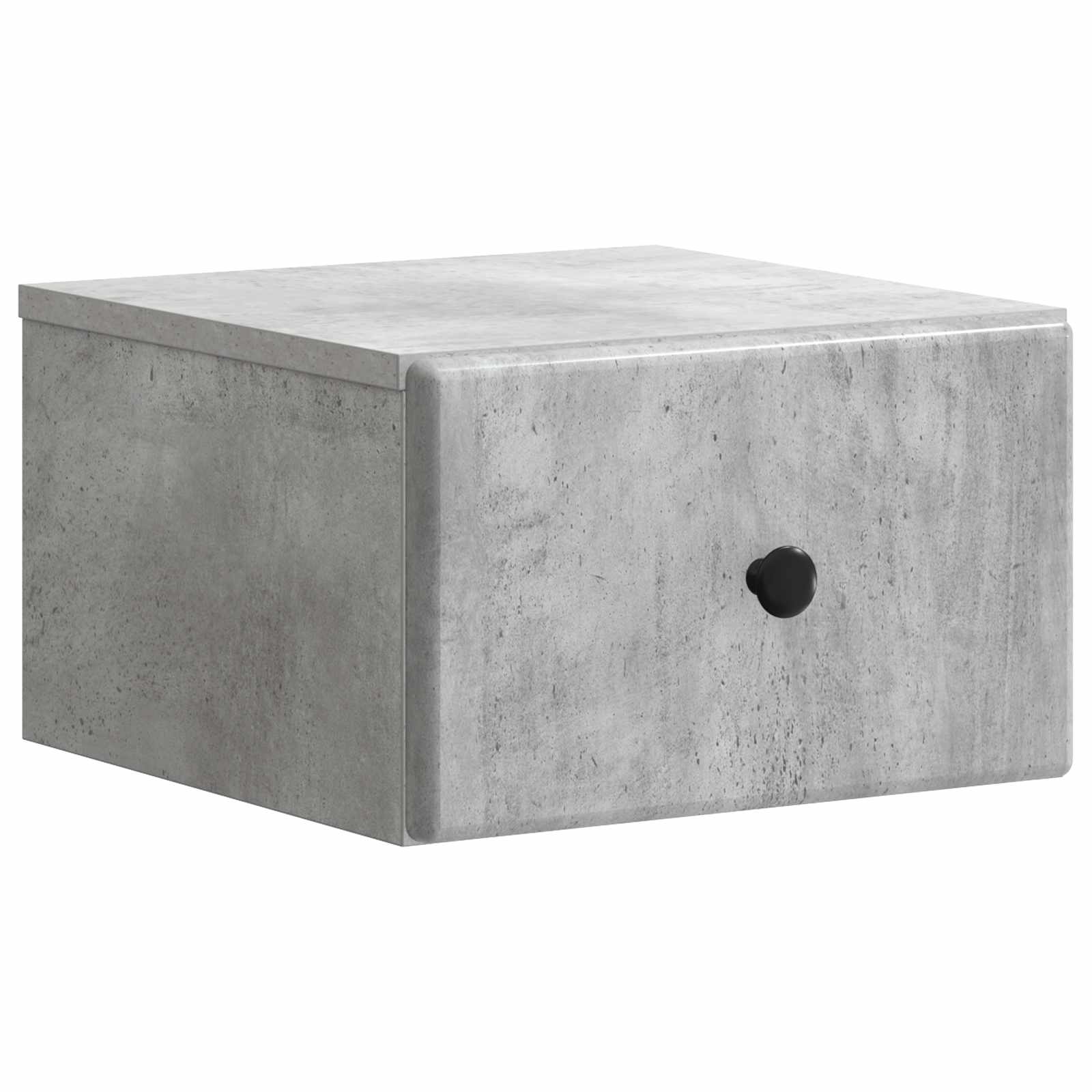 Cabinet de chevet mural 2 pc Gris béton 34,5 x 33 x 20 cm - XIOS