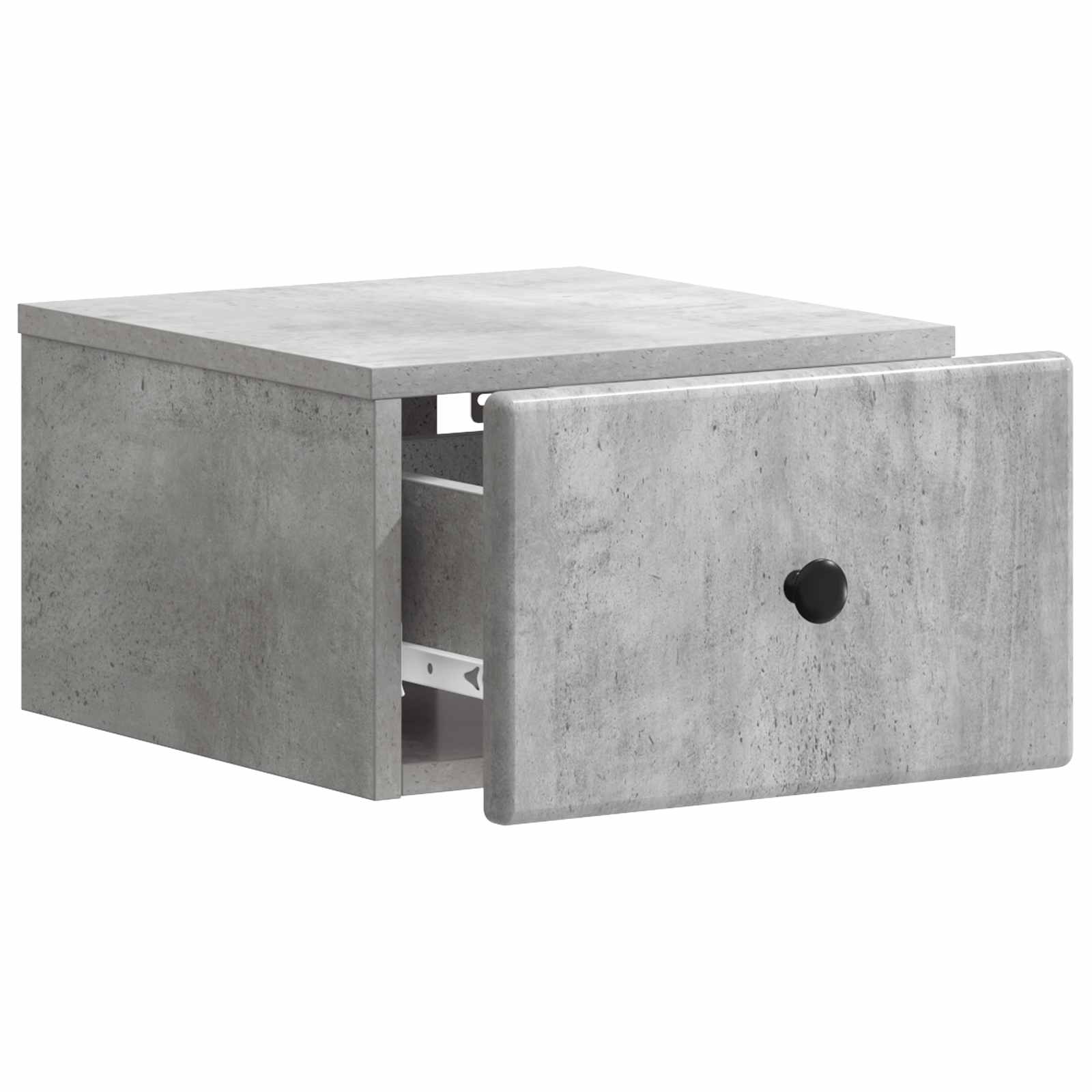 Cabinet de chevet mural 2 pc Gris béton 34,5 x 33 x 20 cm - XIOS