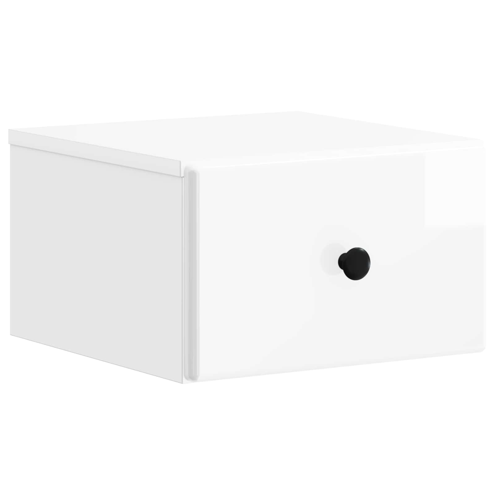 Cabinet de chevet mural 2 pcs Blanc brillant 34,5 x 33 x 20 cm - XIOS