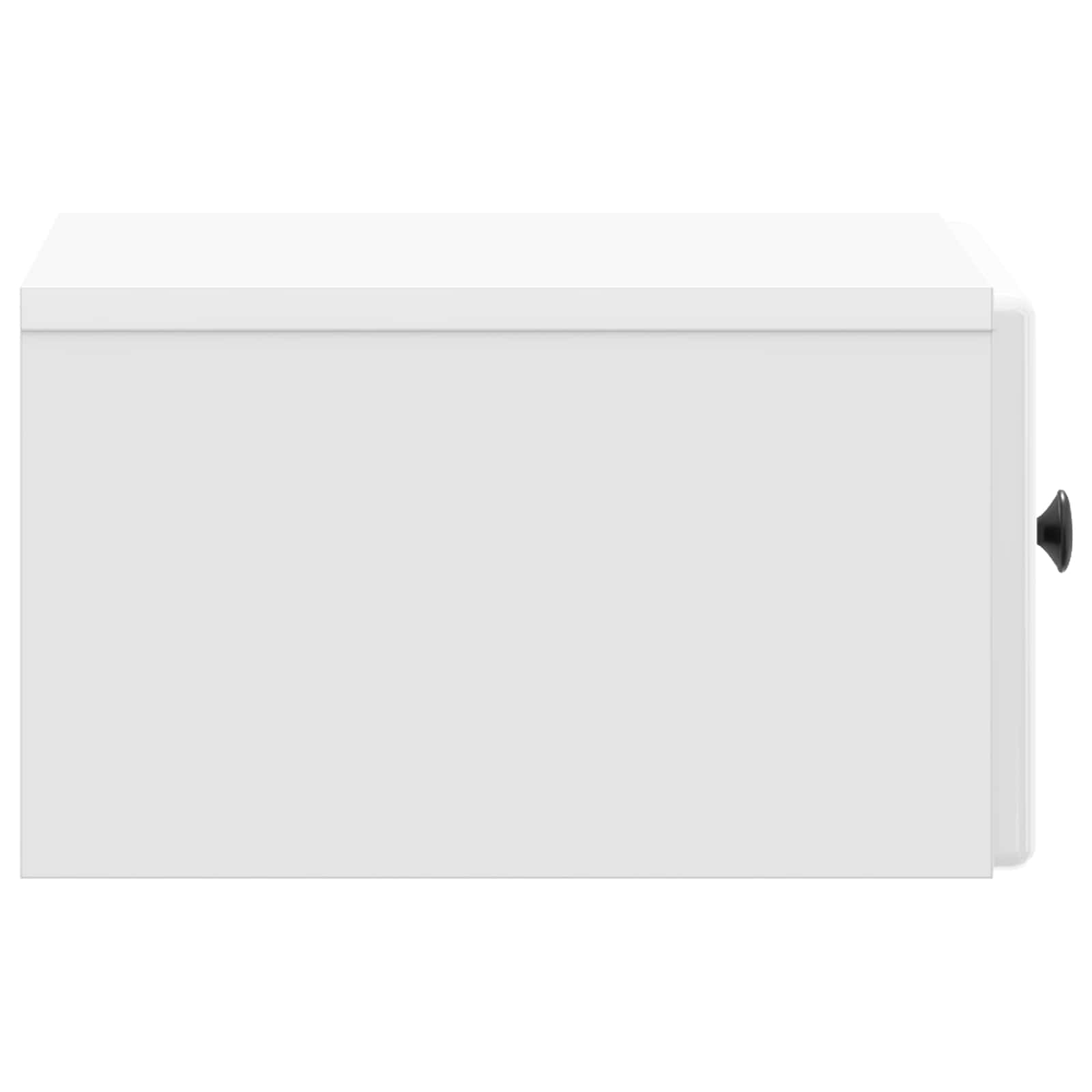 Cabinet de chevet mural 2 pcs Blanc brillant 34,5 x 33 x 20 cm - XIOS