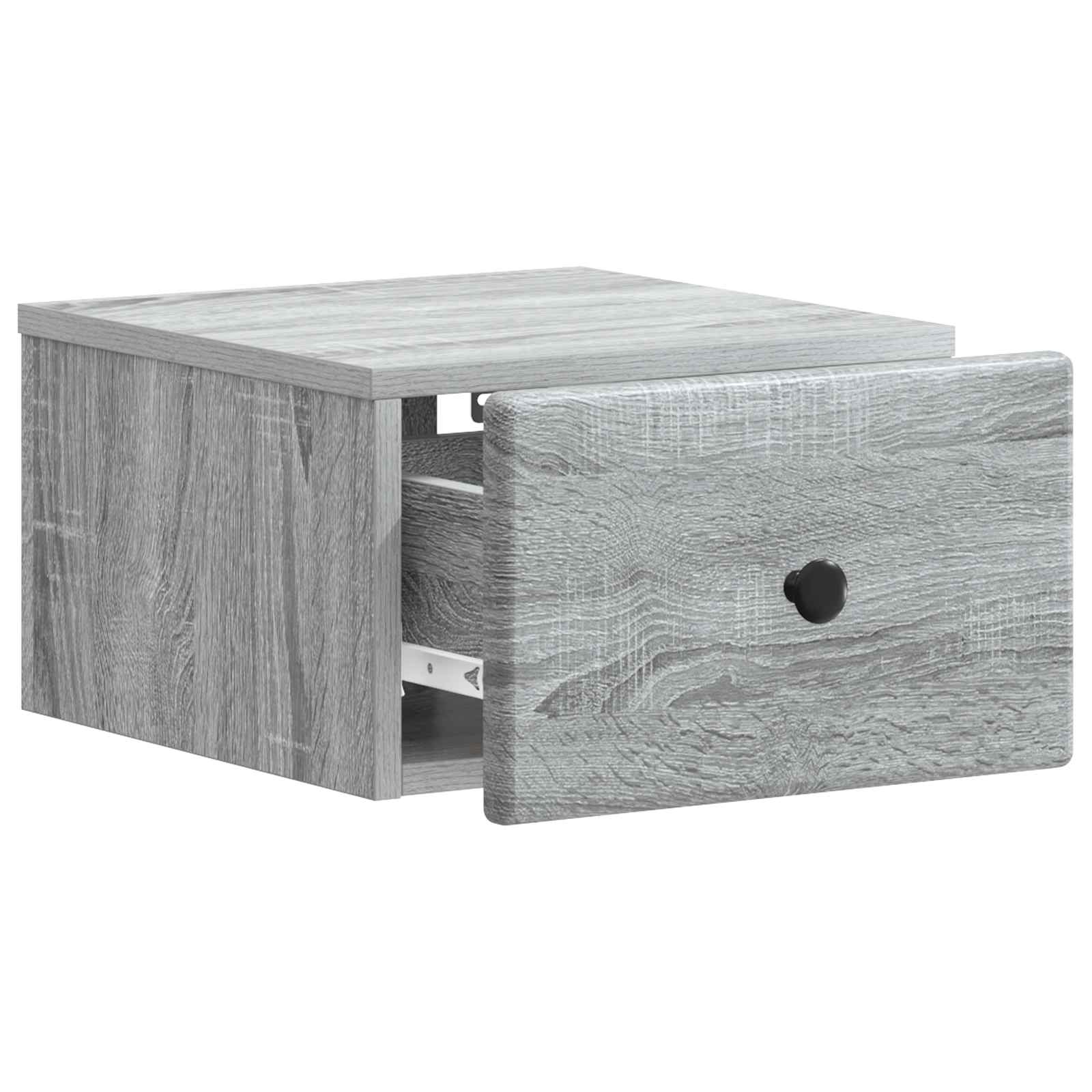Cabinet de chevet mural 2 pcs Sonoma gris 34,5 x 33 x 20 cm - XIOS