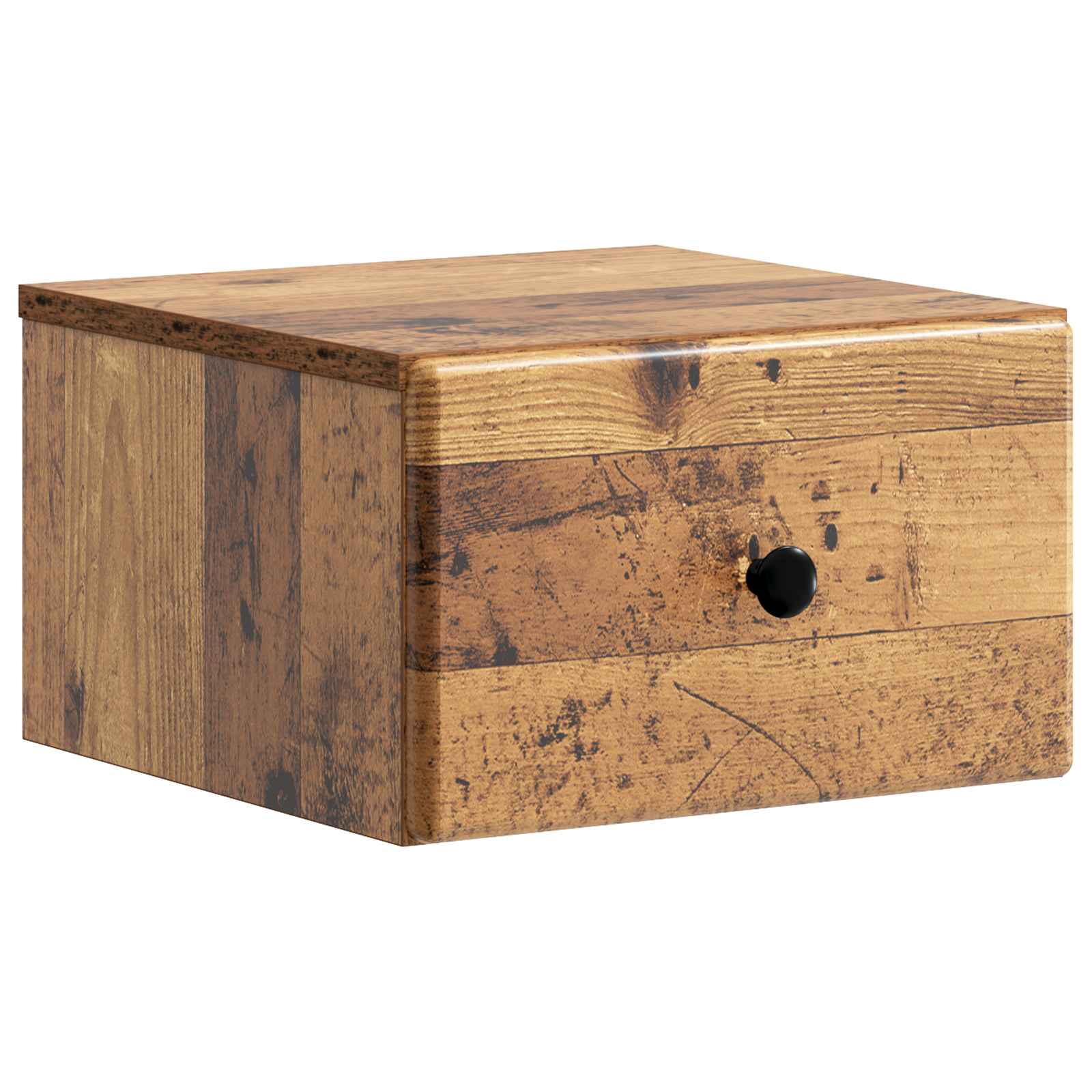Cabinet de chevet mural 2 pc Bois ancien 34,5 x 33 x 20 cm - XIOS