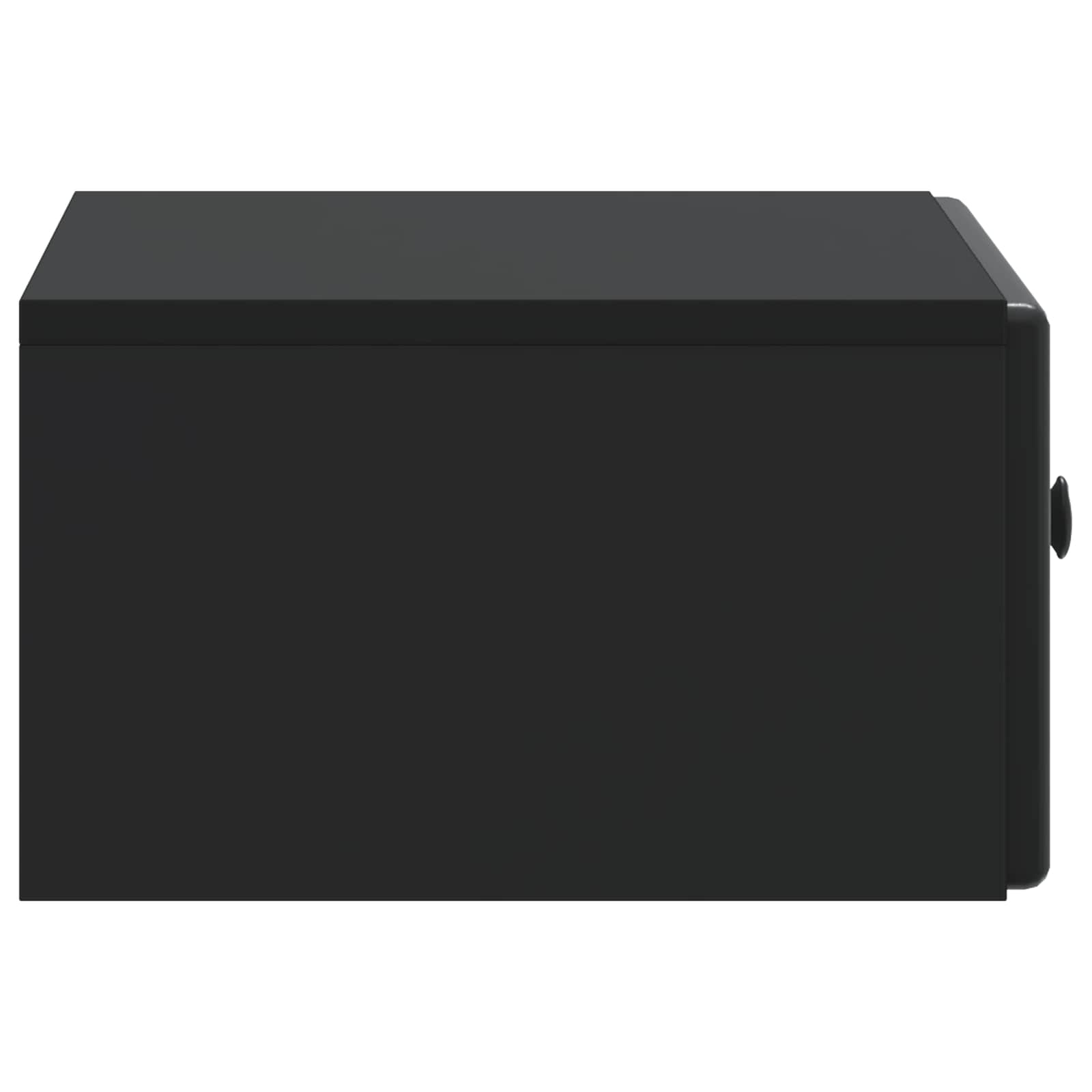 Cabinet de chevet mural 2 pcs Noir 49 x 34,5 x 20 cm - XIOS