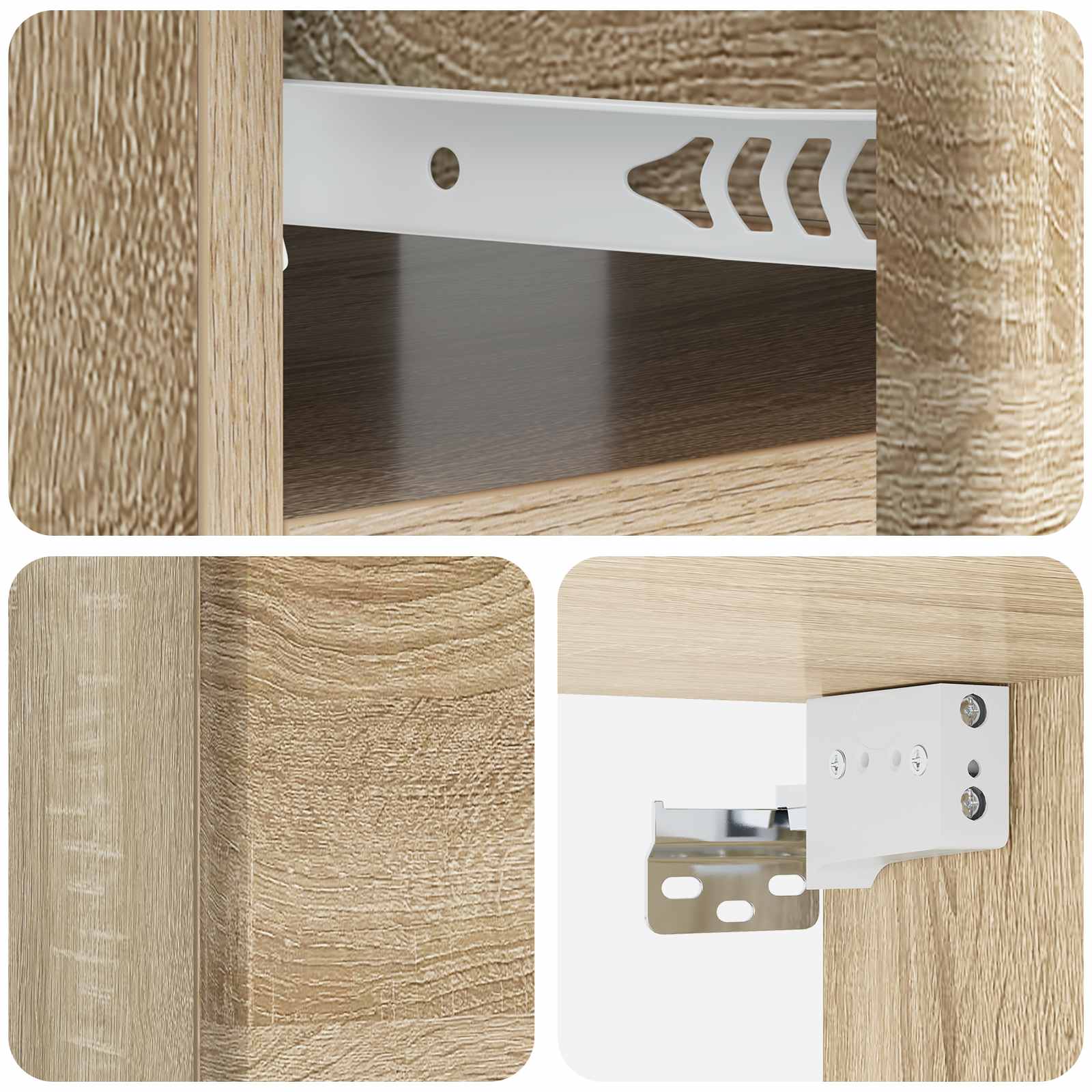 Cabinet de chevet mural 2 pcs Chêne Sonoma 49 x 34,5 x 20 cm - XIOS