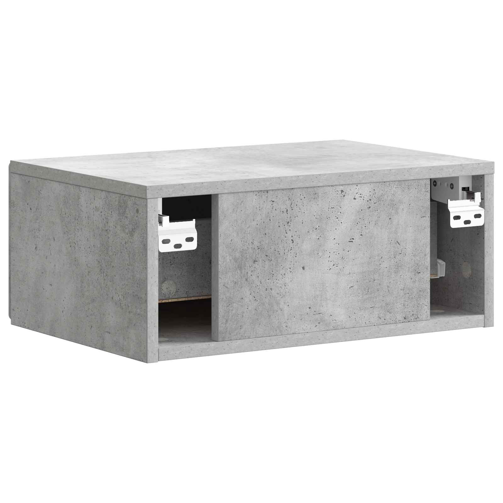 Cabinet de chevet mural Gris béton 49 x 34,5 x 20 cm - XIOS