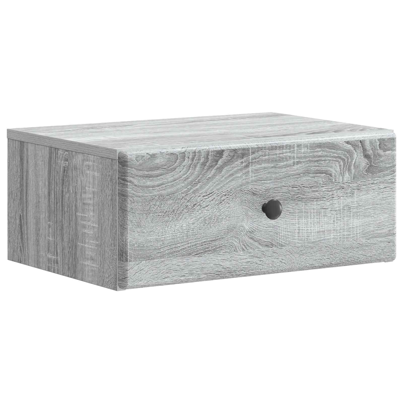 Cabinet de chevet mural 2 pcs Sonoma gris 49 x 34,5 x 20 cm - XIOS