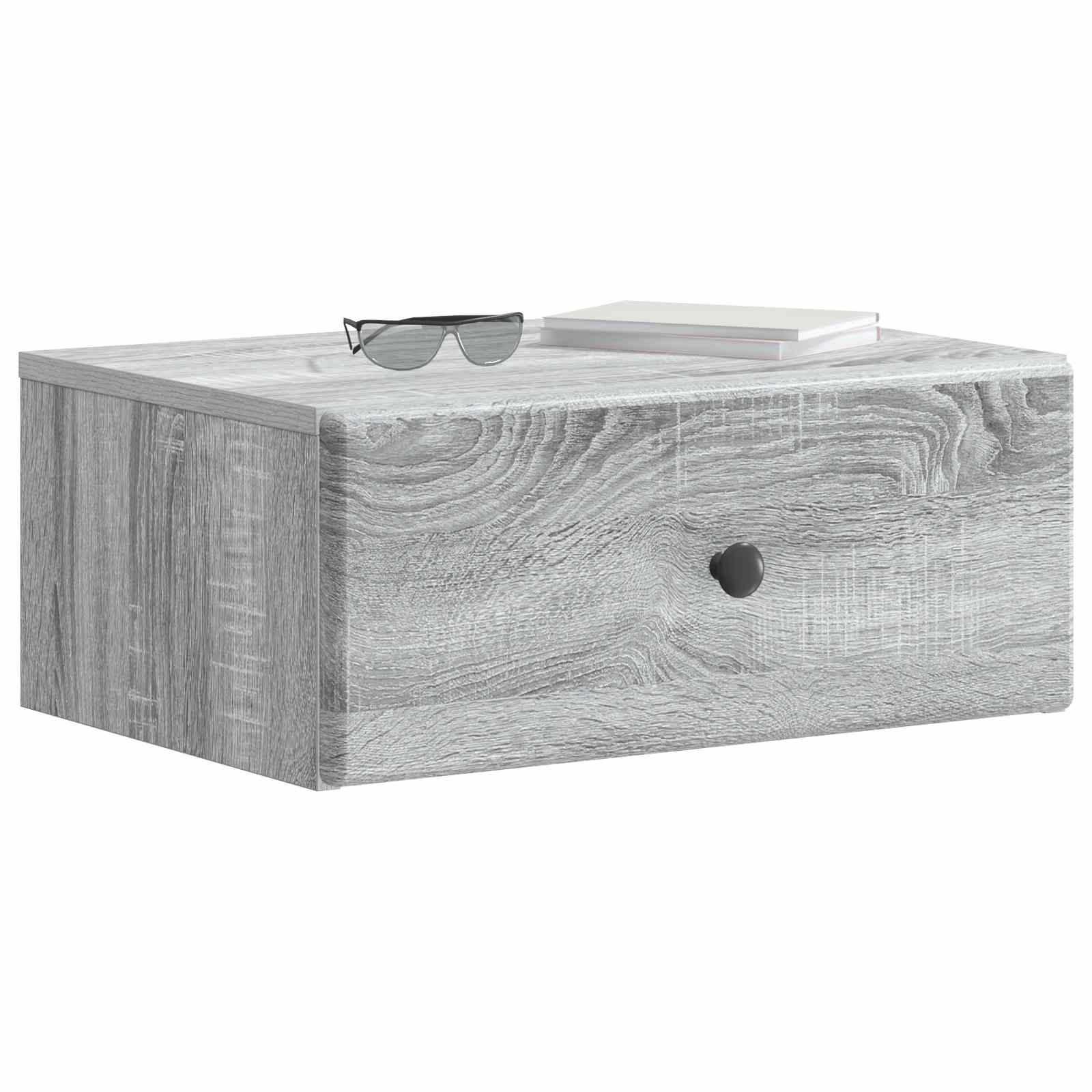 Cabinet de chevet mural 2 pcs Sonoma gris 49 x 34,5 x 20 cm - XIOS