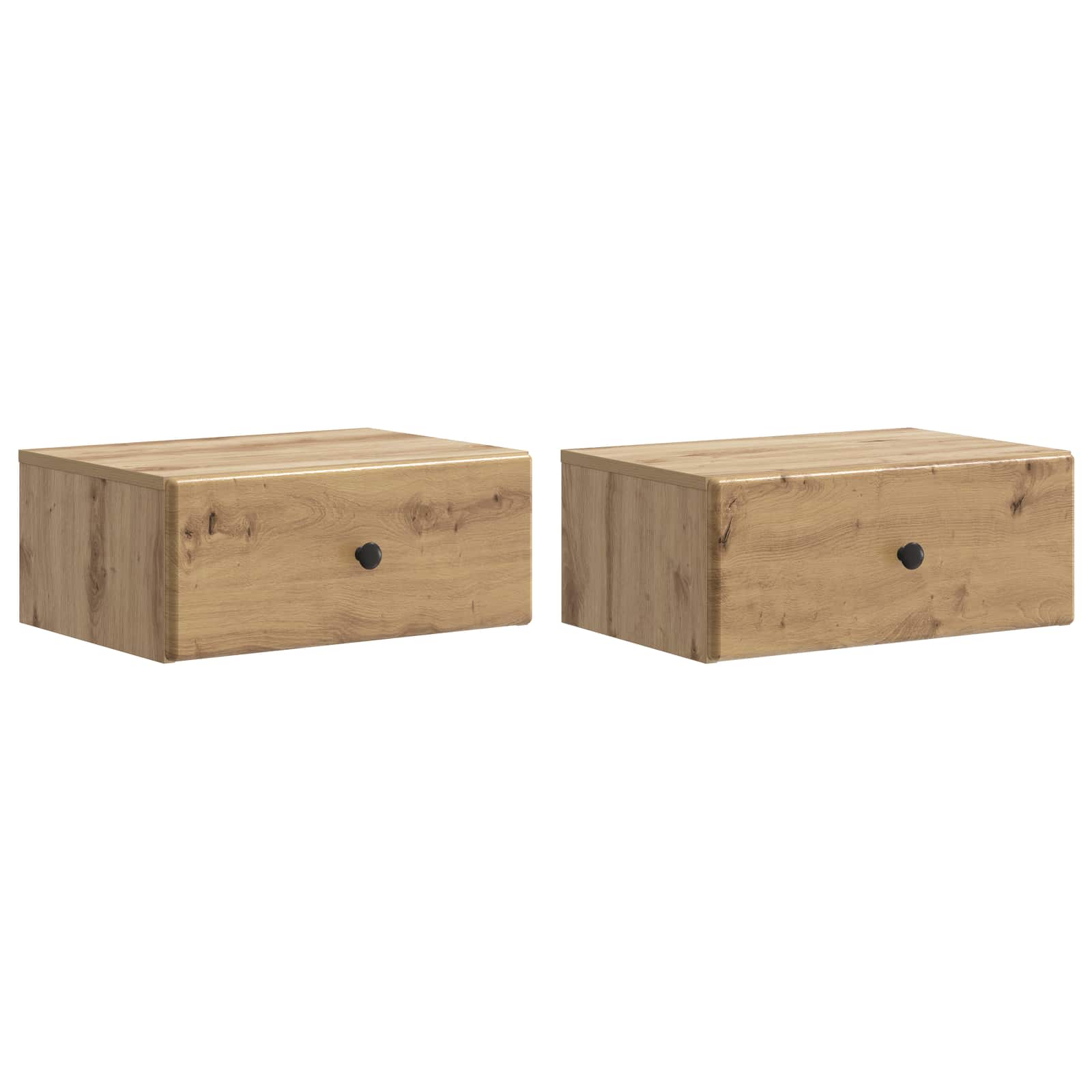 Cabinet de chevet mural 2 pcs Chêne artisanal 49 x 34,5 x 20 cm - XIOS