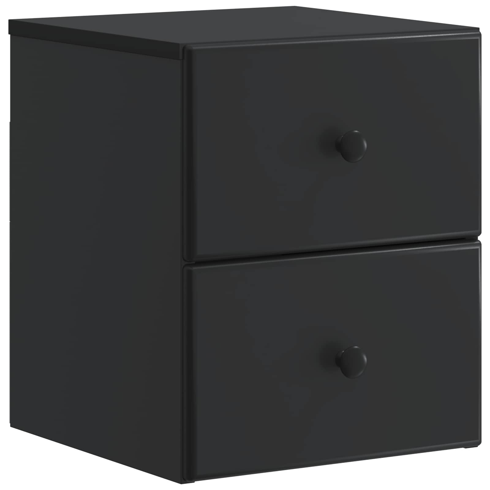 Cabinet de chevet mural 2 pcs Noir 34,5 x 33 x 40 cm - XIOS