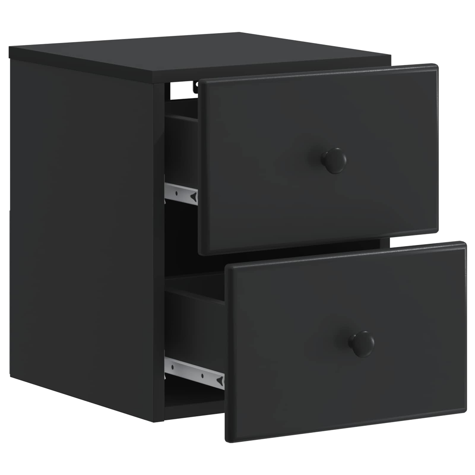Cabinet de chevet mural 2 pcs Noir 34,5 x 33 x 40 cm - XIOS