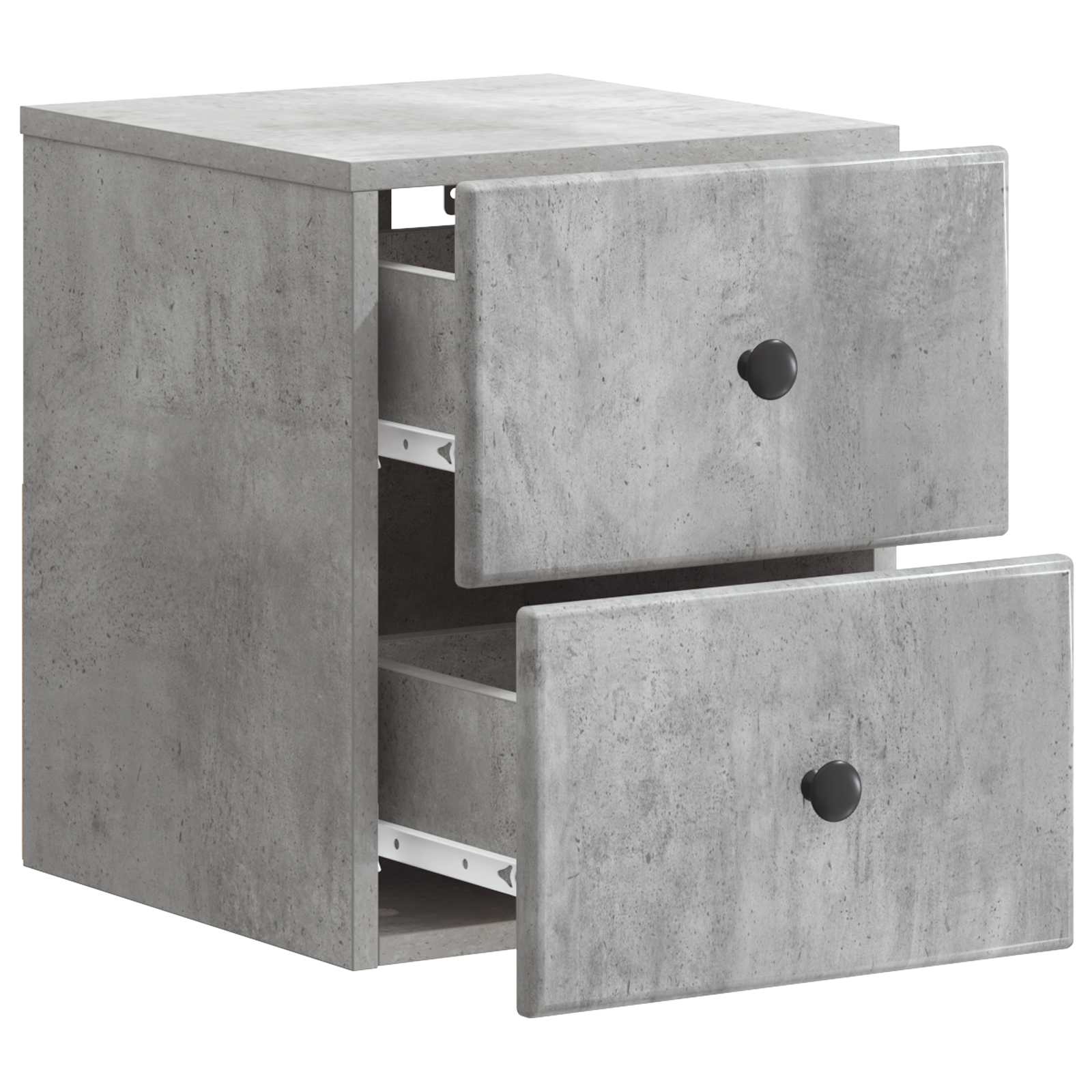 Cabinet de chevet mural 2 pcs Gris béton 34,5 x 33 x 40 cm - XIOS
