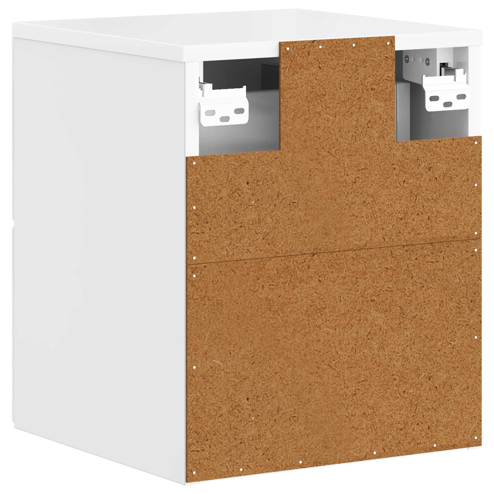 Cabinet de chevet mural 2 pcs Blanc brillant 34,5 x 33 x 40 cm - XIOS