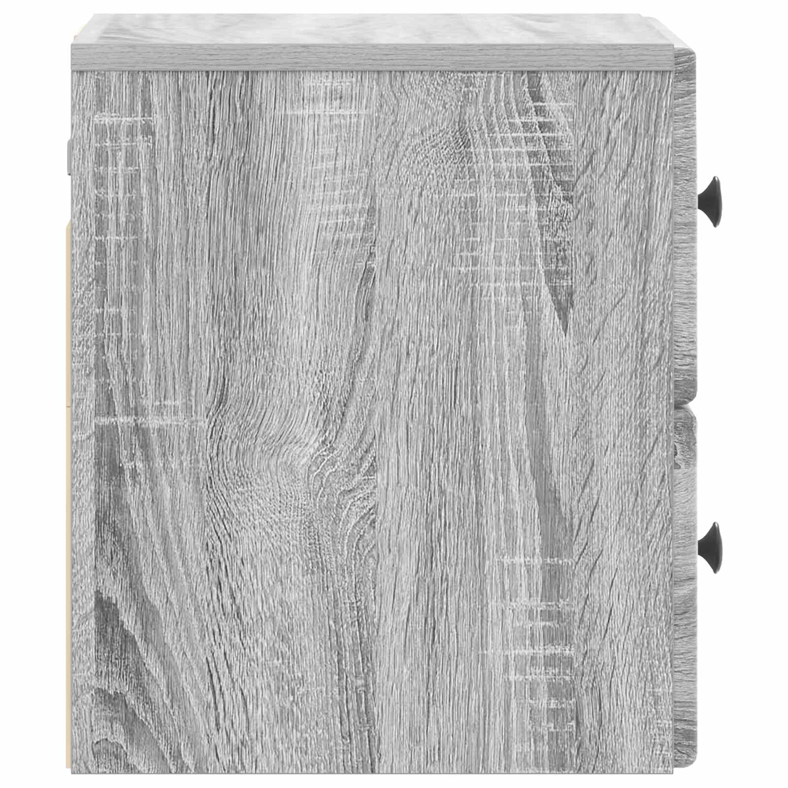 Cabinet de chevet mural 2 pcs Sonoma gris 34,5 x 33 x 40 cm - XIOS
