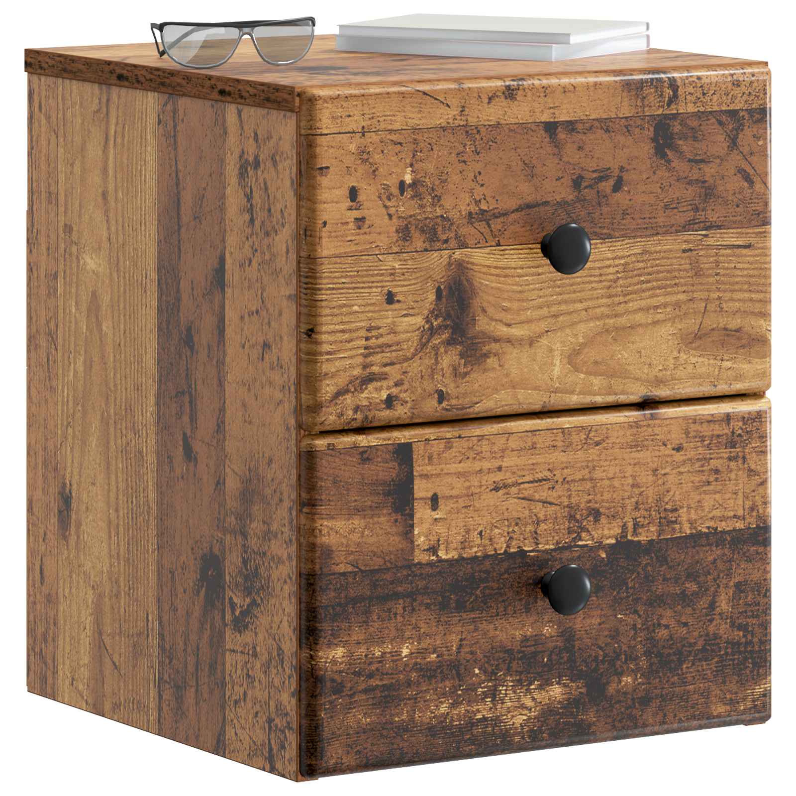 Cabinet de chevet mural 2 pcs Bois ancien 34,5 x 33 x 40 cm - XIOS