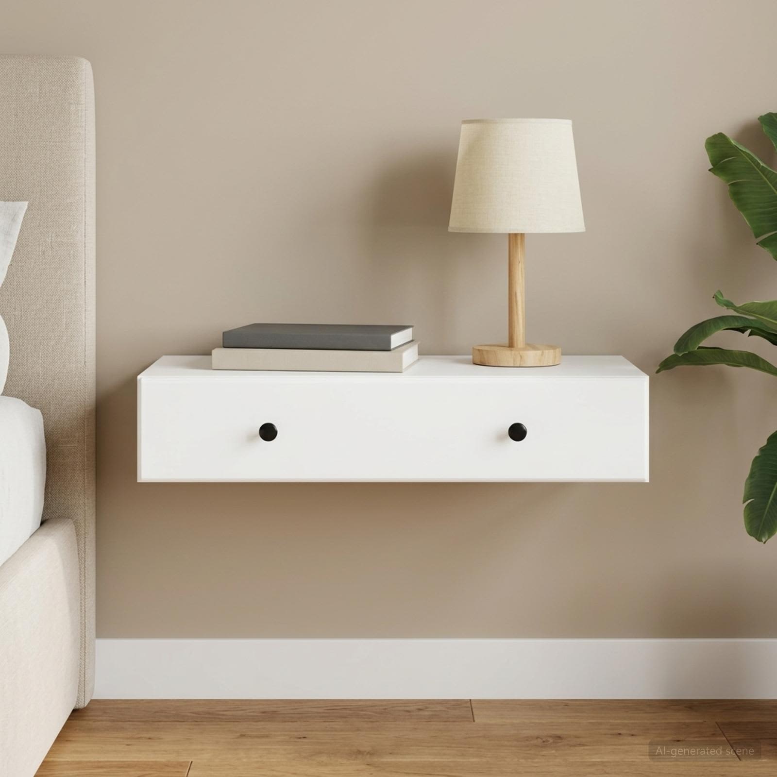 Table d'appoint murale Blanc 87,5 x 34,5 x 17 cm - XIOS