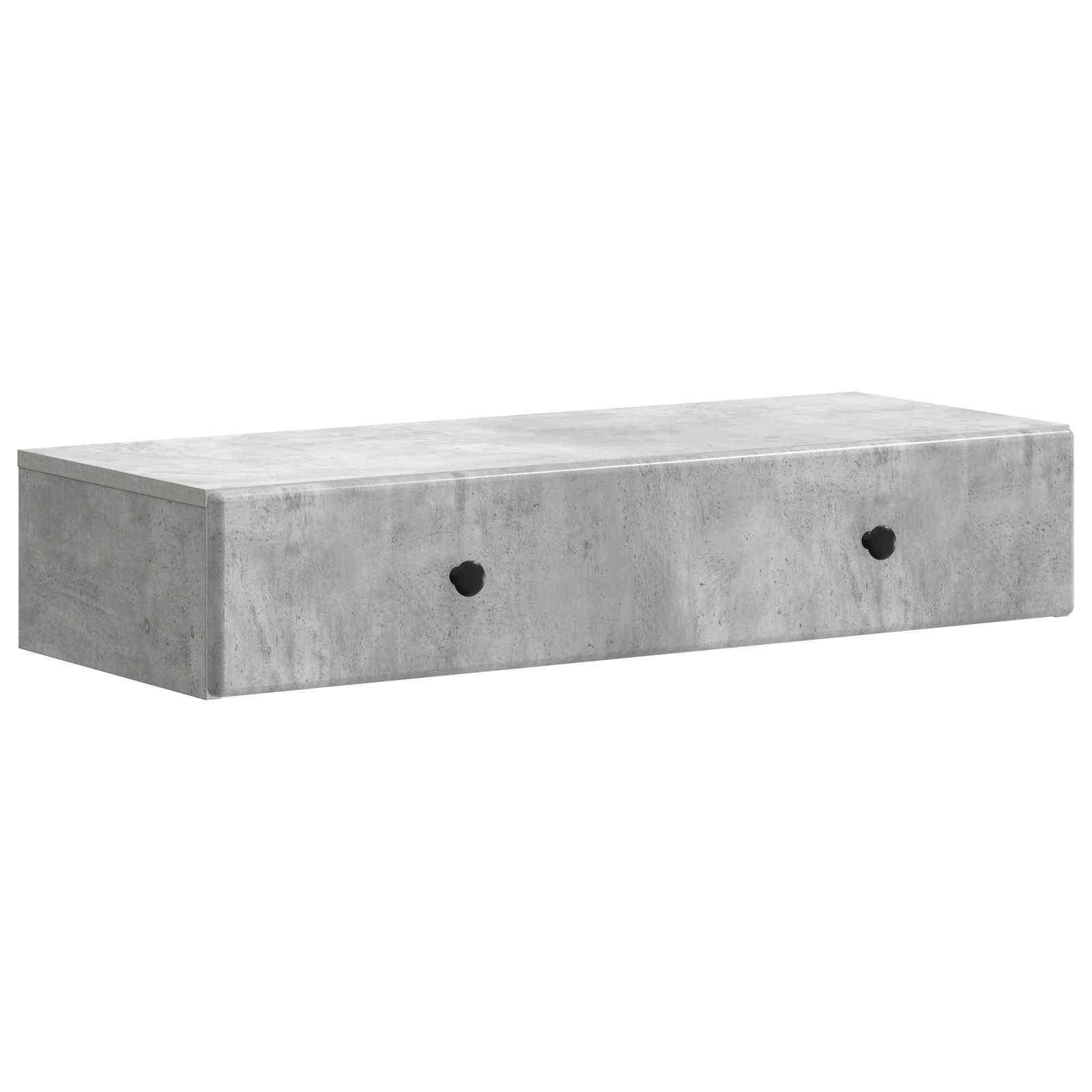 Table d'appoint murale Gris béton 87,5 x 34,5 x 17 cm - XIOS