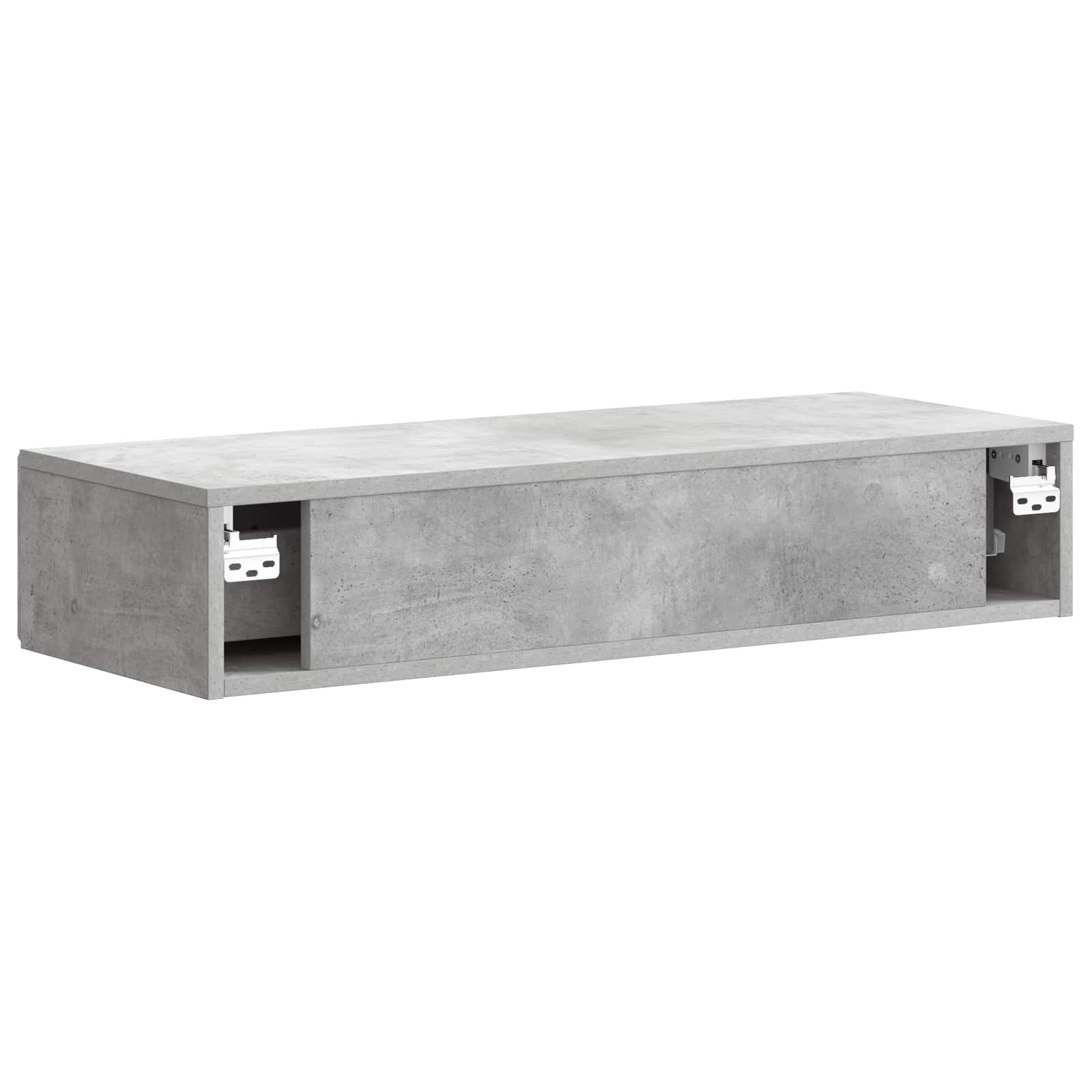 Table d'appoint murale Gris béton 87,5 x 34,5 x 17 cm - XIOS