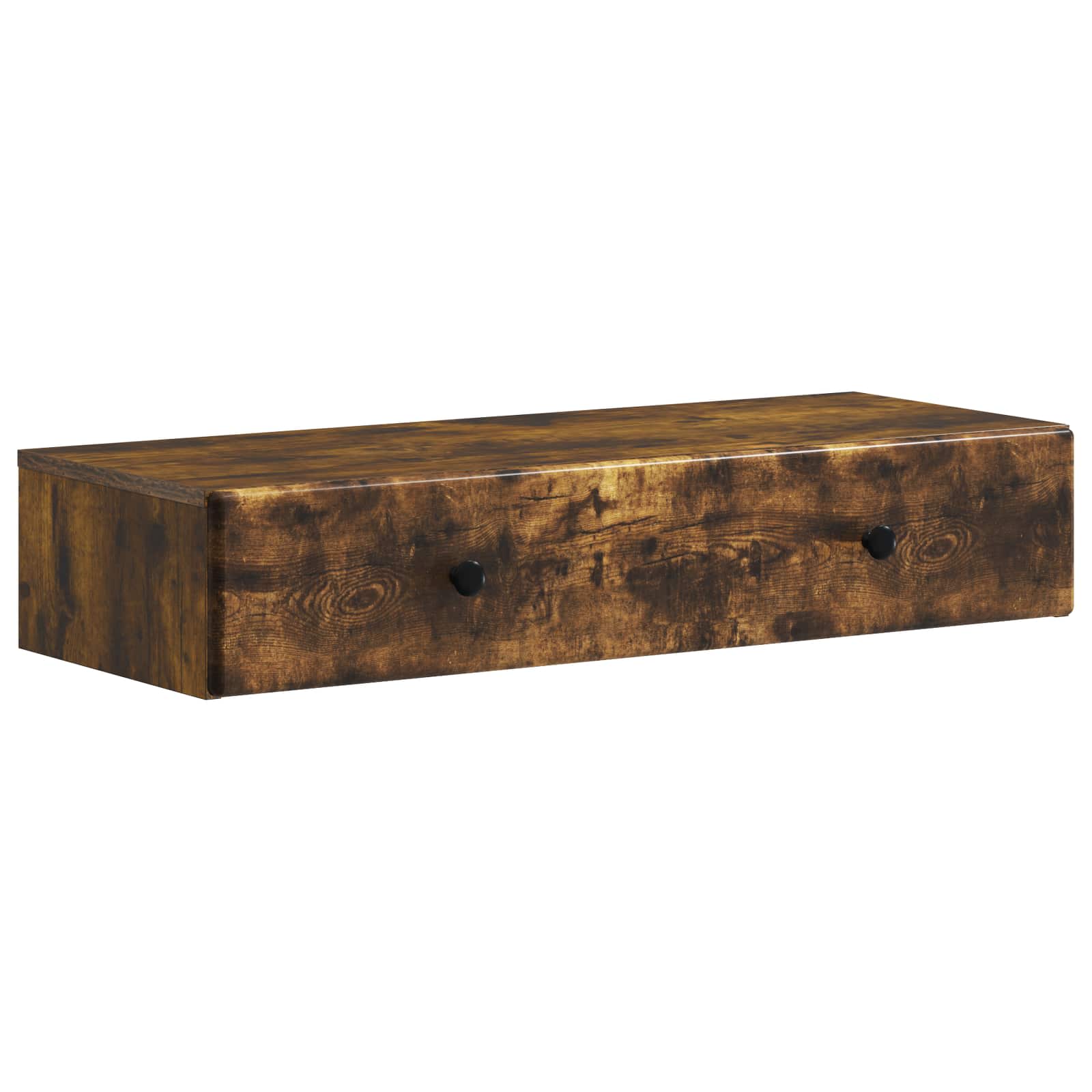Table d'appoint murale Chêne fumé 87,5 x 34,5 x 17 cm - XIOS