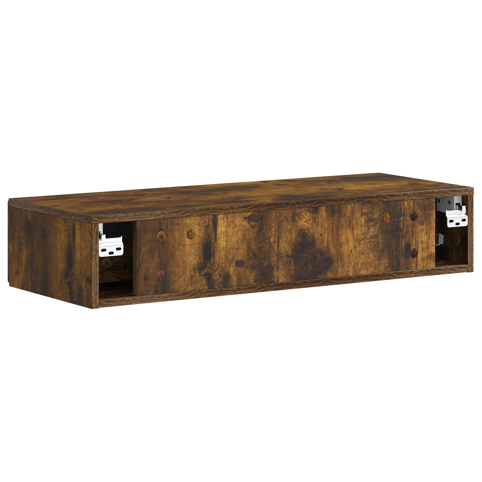Table d'appoint murale Chêne fumé 87,5 x 34,5 x 17 cm - XIOS