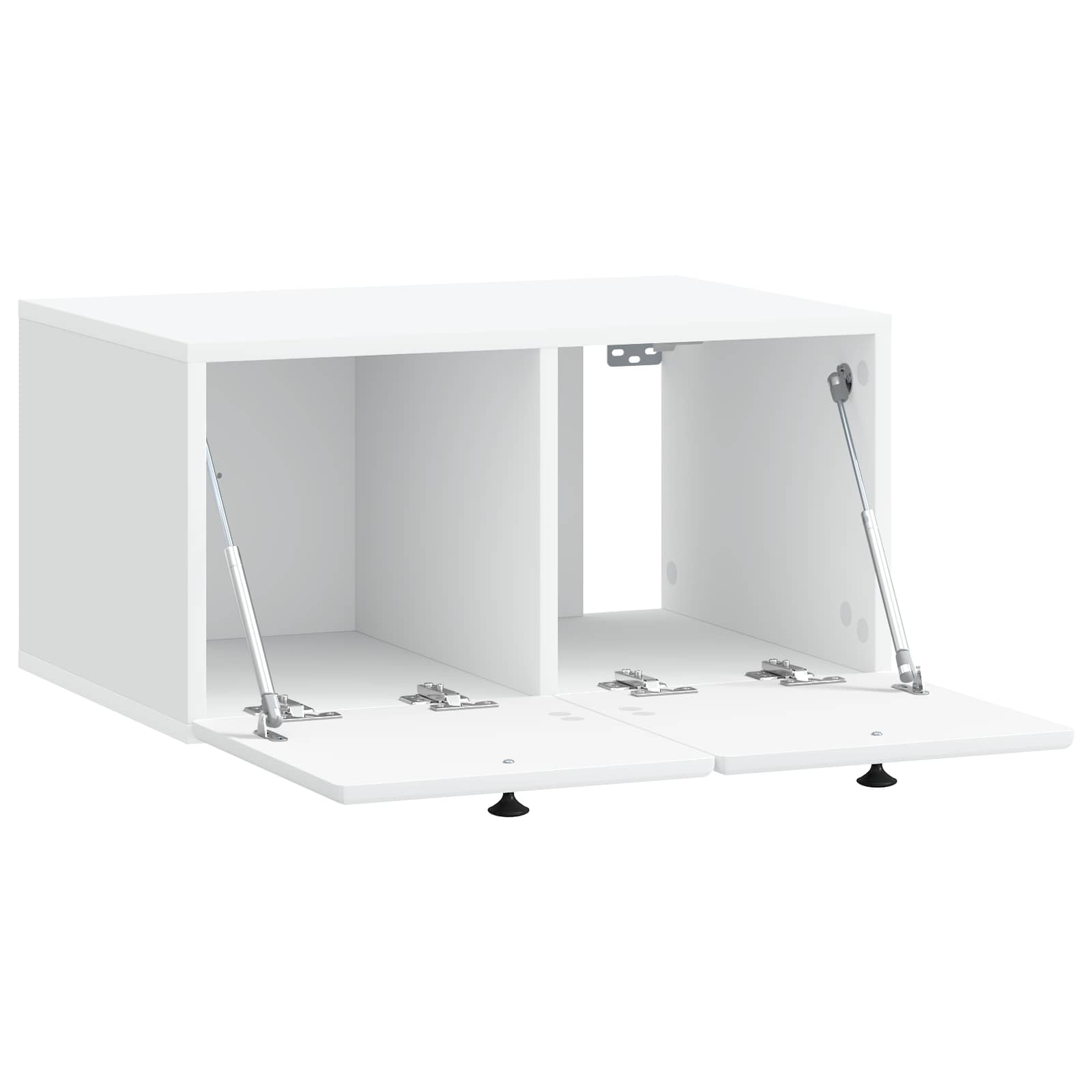 Meuble TV mural 59,5 x 41 x 30 cm Blanc Bois d'ingénierie - XIOS