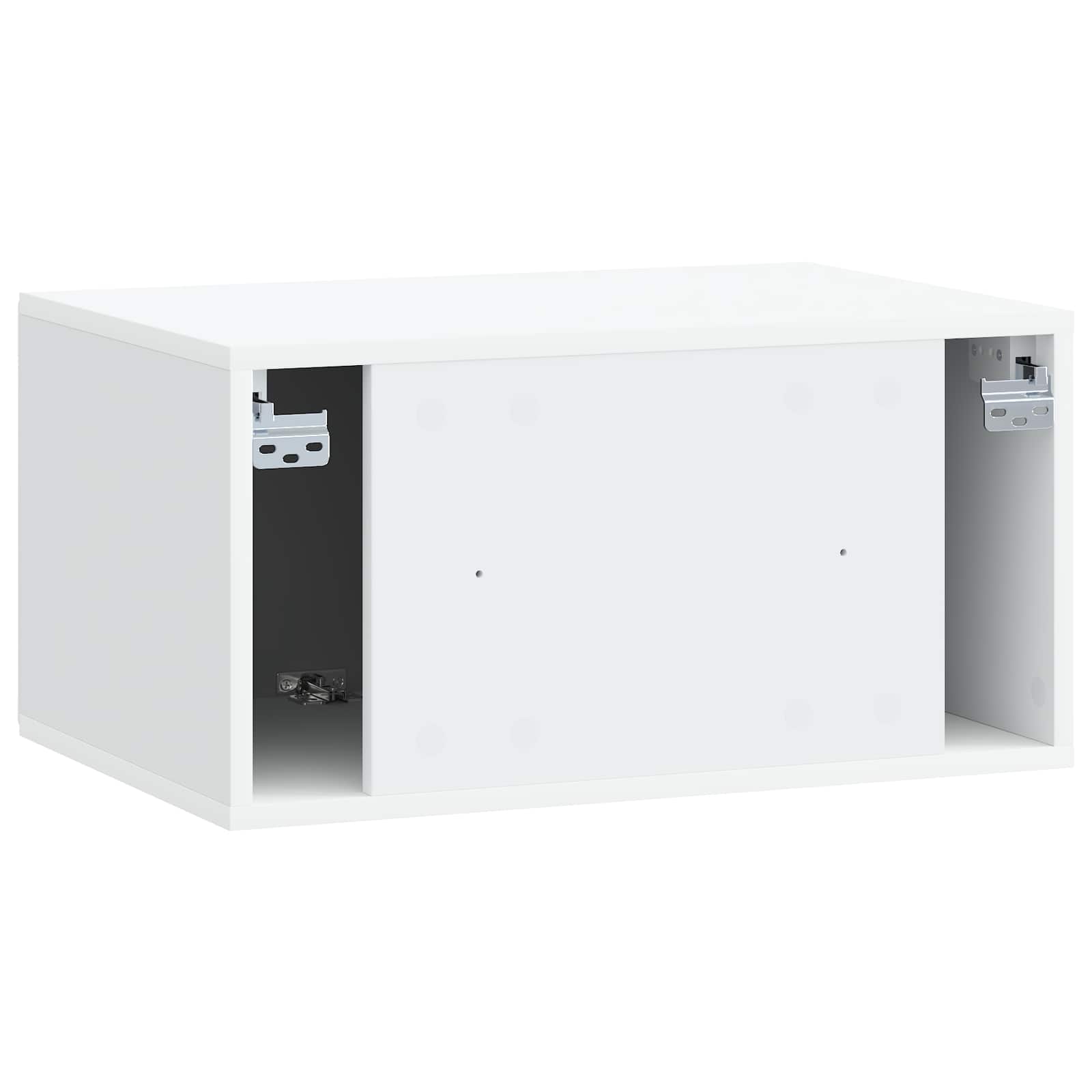 Meuble TV mural 59,5 x 41 x 30 cm Blanc Bois d'ingénierie - XIOS