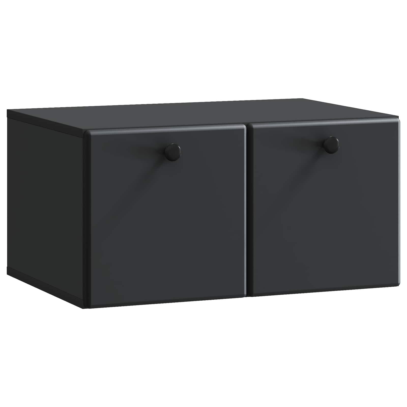 Meuble TV mural 59,5 x 41 x 30 cm Noir Bois d'ingénierie - XIOS