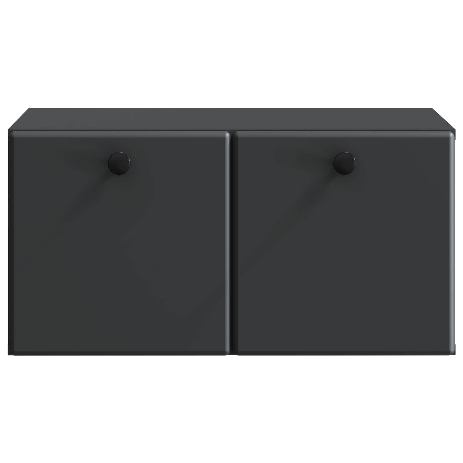 Meuble TV mural 59,5 x 41 x 30 cm Noir Bois d'ingénierie - XIOS