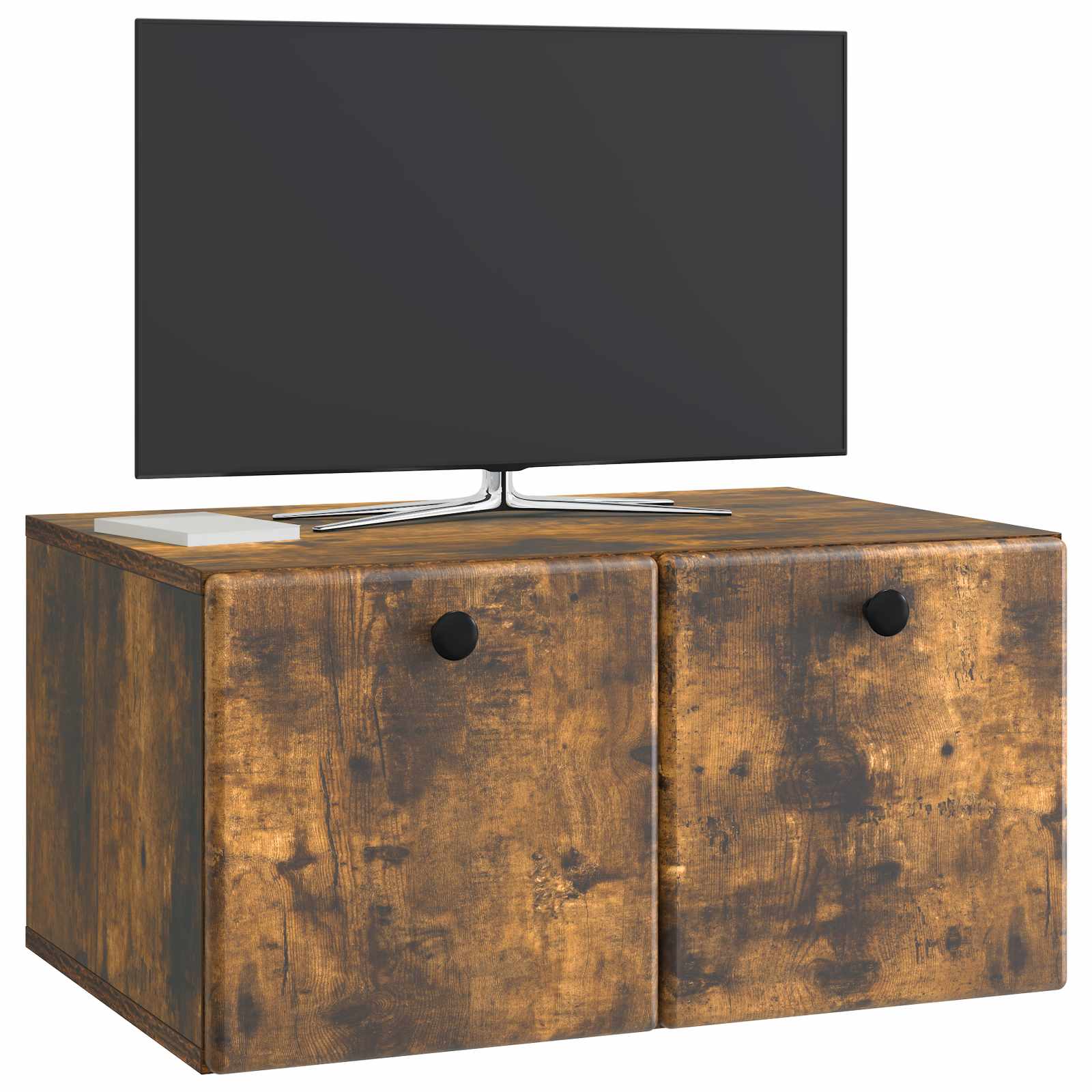 Meuble TV mural Chêne fumé 59,5 x 41 x 30 cm Bois d'ingénierie - XIOS