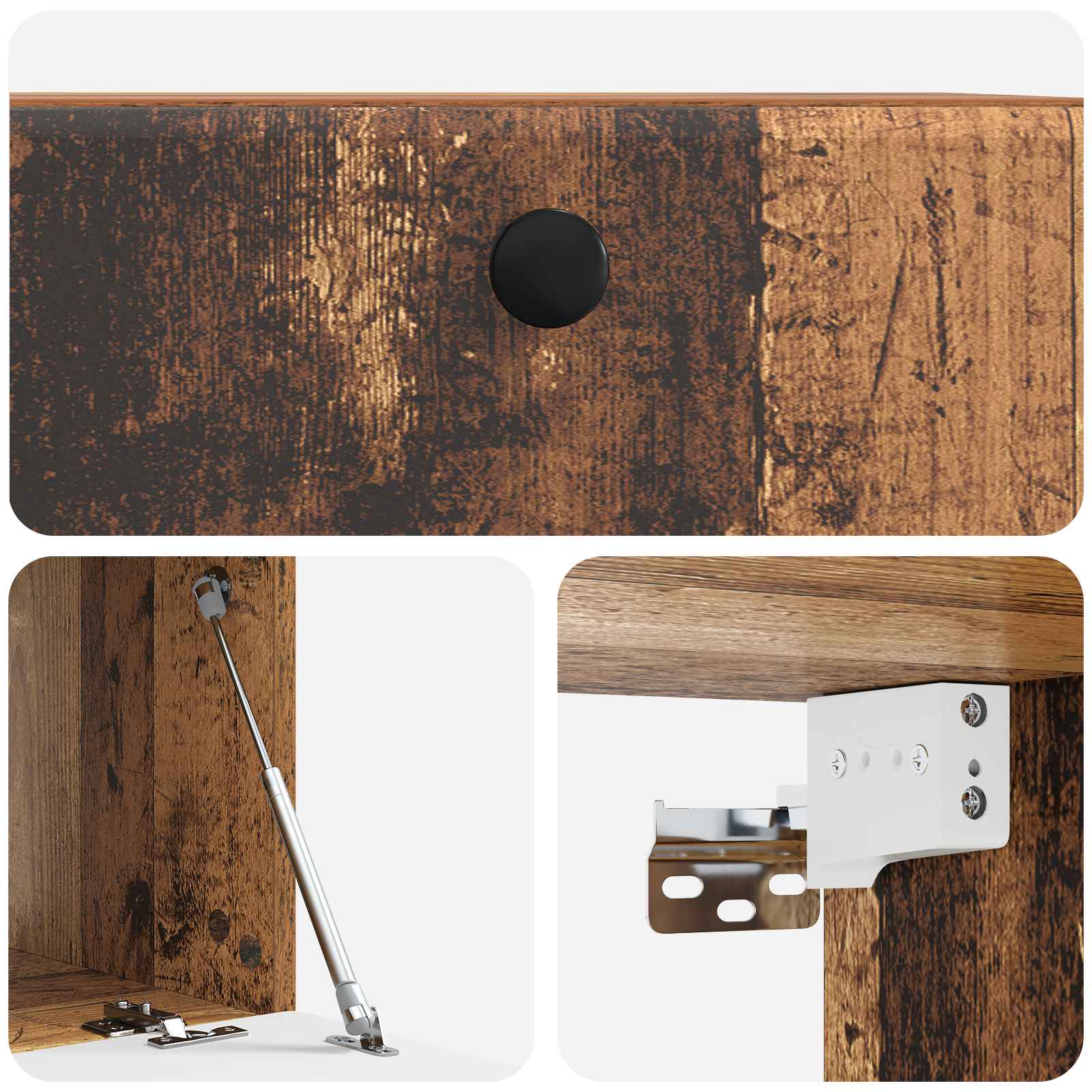 Meuble TV mural 59,5 x 41 x 30 cm Bois ancien Bois d'ingénierie - XIOS