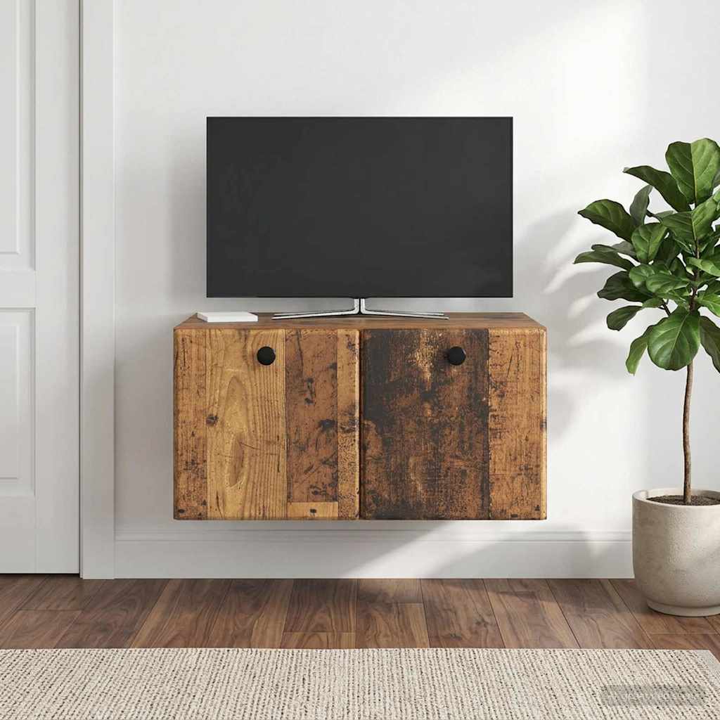 Meuble TV mural 59,5 x 41 x 30 cm Bois ancien Bois d'ingénierie - XIOS