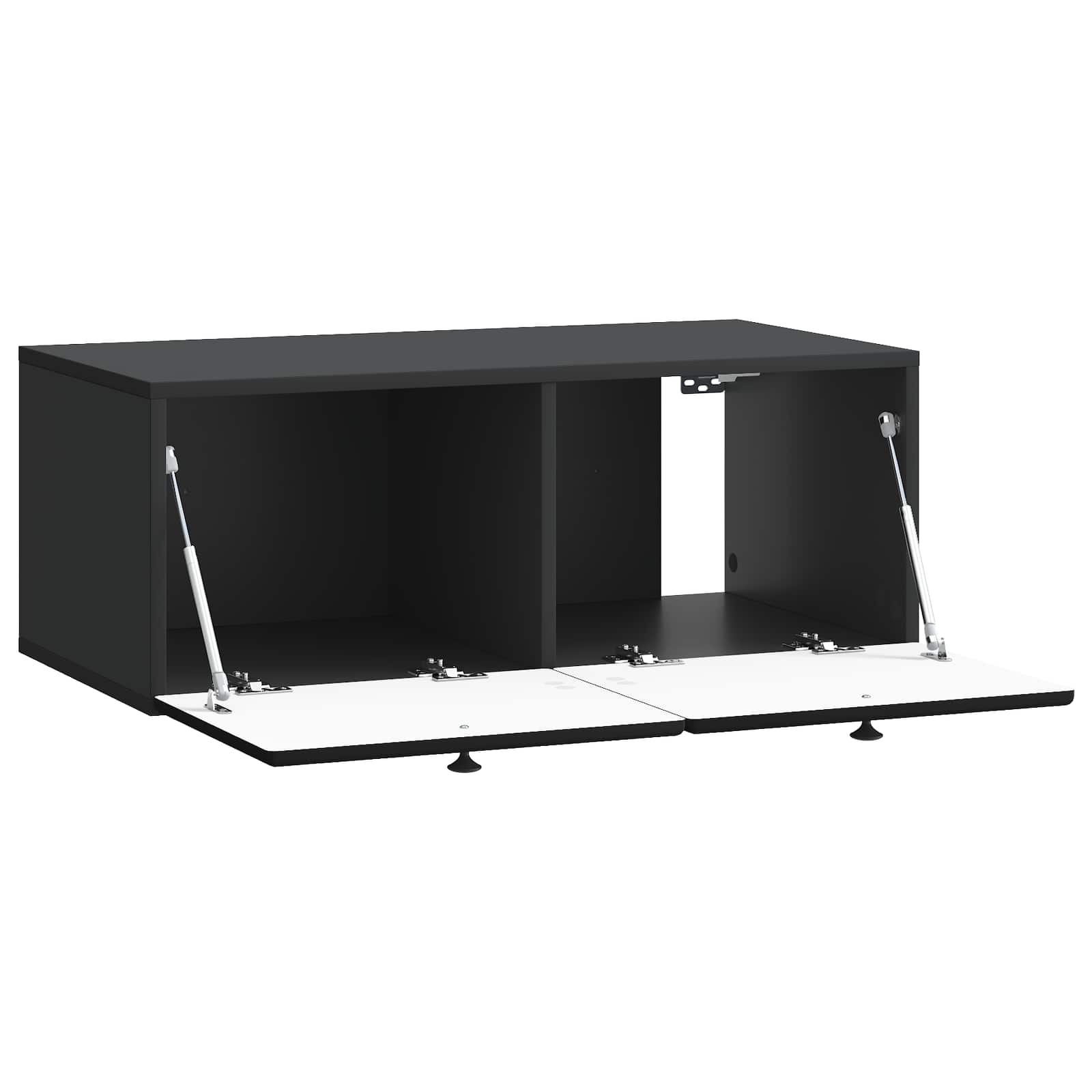 Meuble TV mural Noir 78,5 x 41 x 30 cm Bois d'ingénierie - XIOS