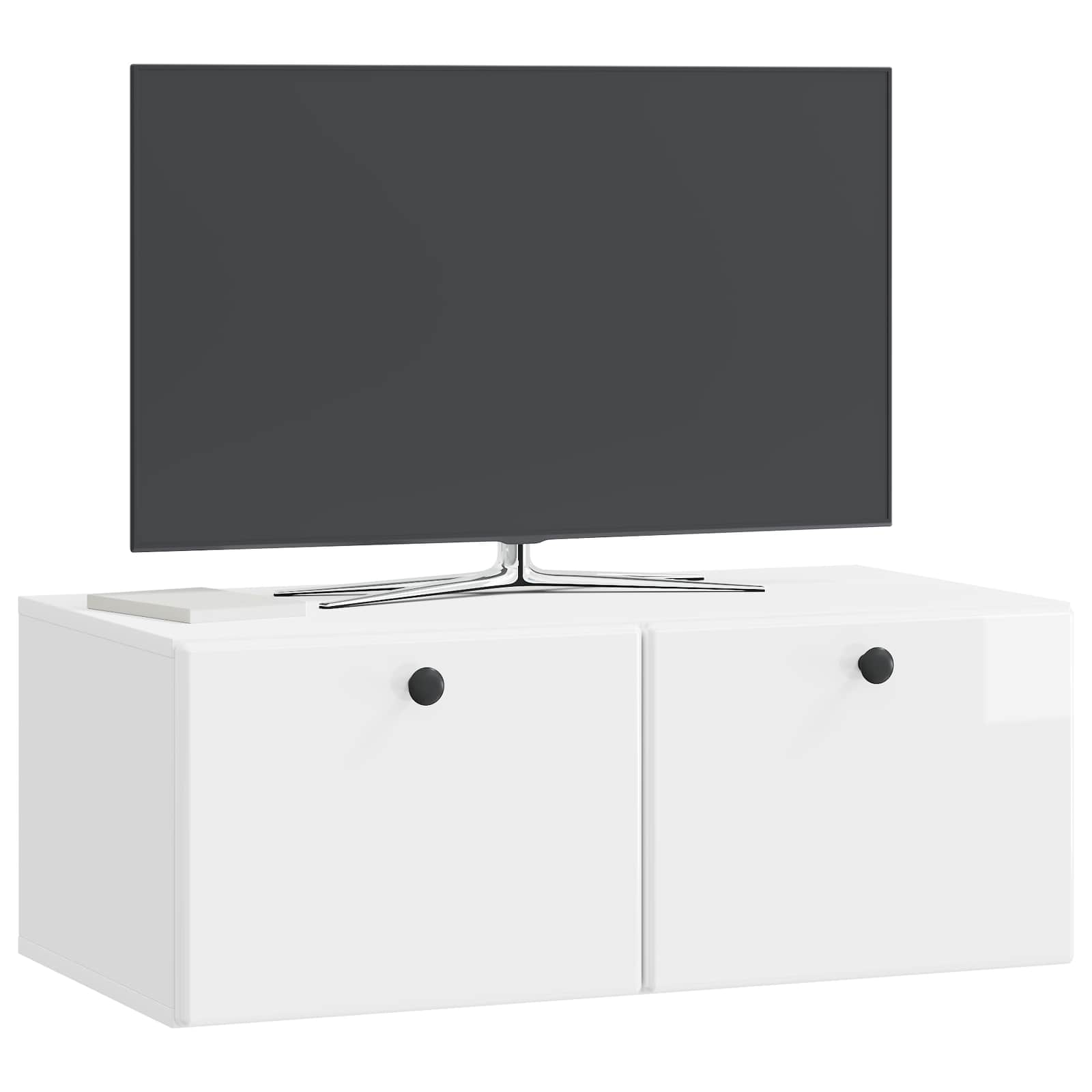 Meuble TV mural Montage mural Blanc brillant 78,5 x 41 x 30 cm - XIOS
