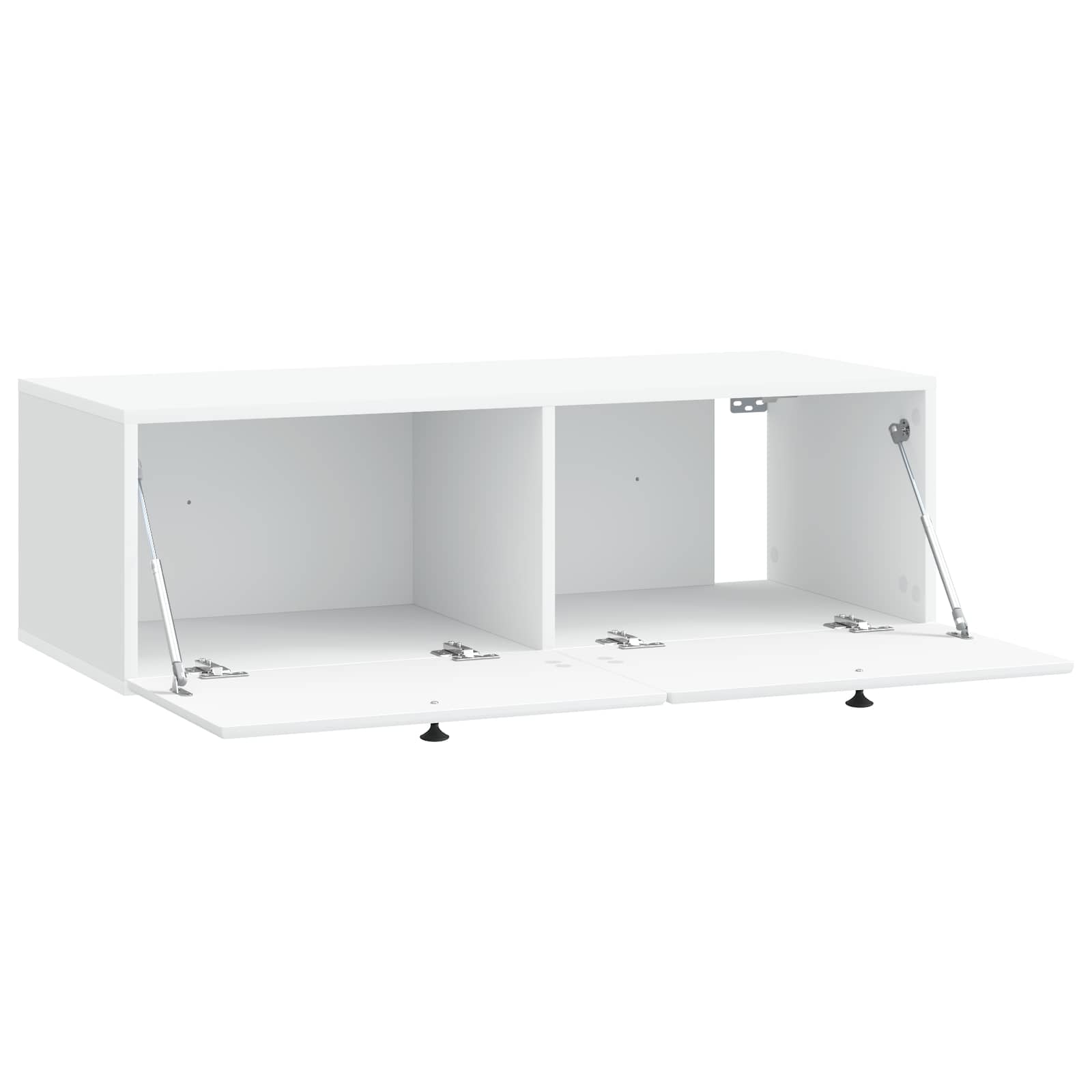 Meuble TV mural 98 x 41 x 30 cm Blanc Bois d'ingénierie - XIOS