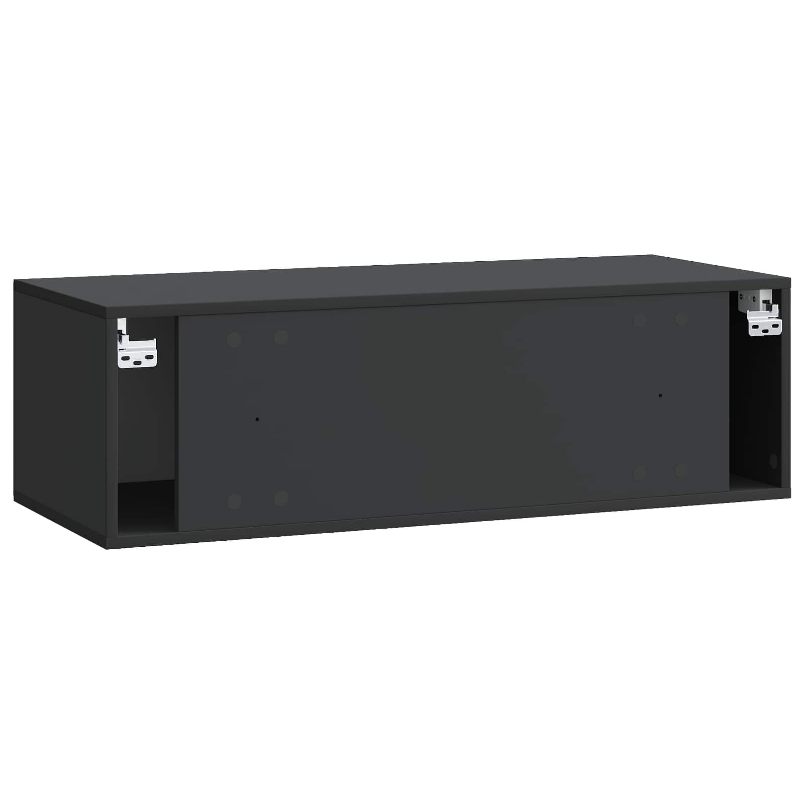 Meuble TV mural Noir 98 x 41 x 30 cm Bois d'ingénierie - XIOS